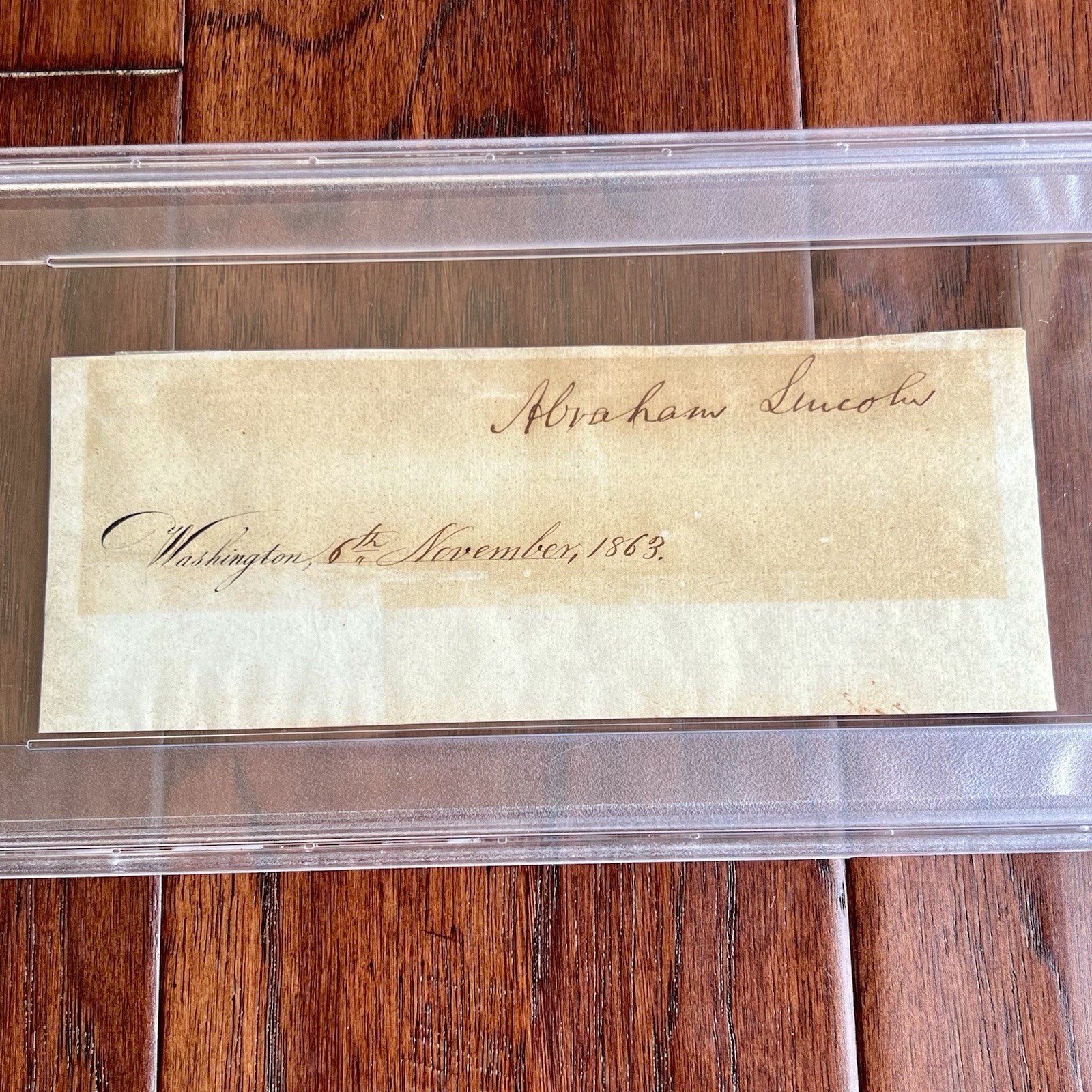 ABRAHAM LINCOLN * PSA * Autograph Full Signature Signed Before Gettysburg Speech