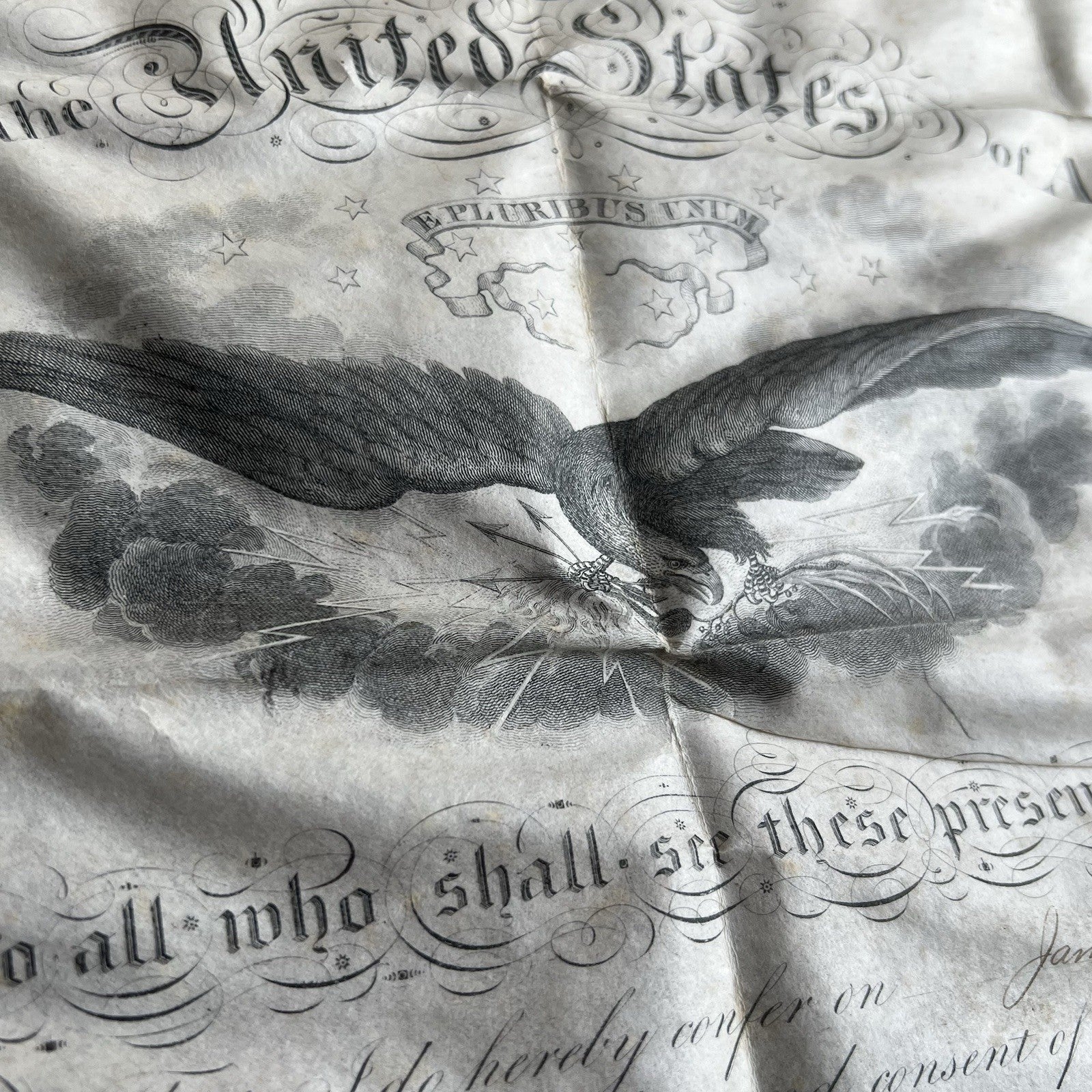 ANDREW JOHNSON & EDWIN STANTON  Stamped Signatures Military Appointment “Signed”