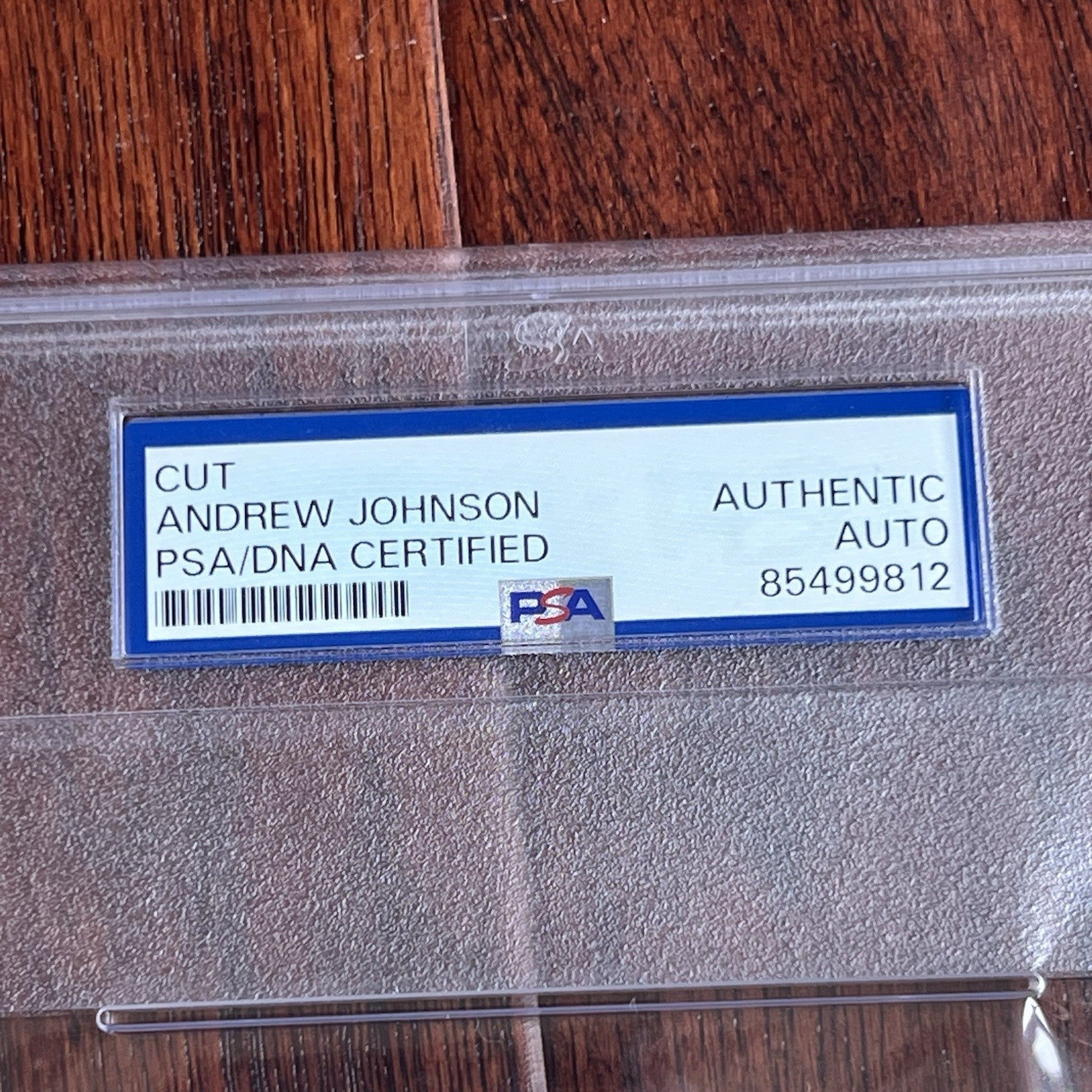 ANDREW JOHNSON * PSA * Autograph Cut Signature CDV Signed President Photograph