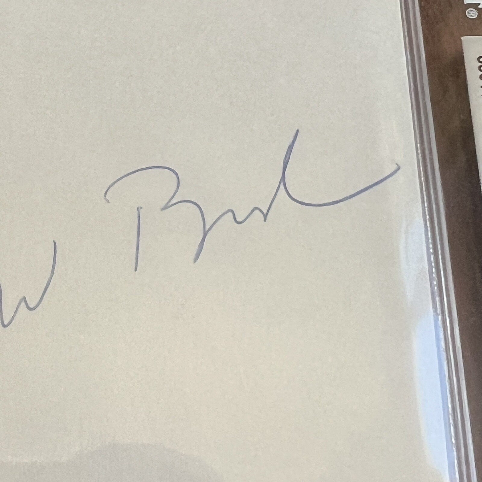 GEORGE W. BUSH * Beckett BAS * Signed Texas Rangers 3x5 Index Card Autograph