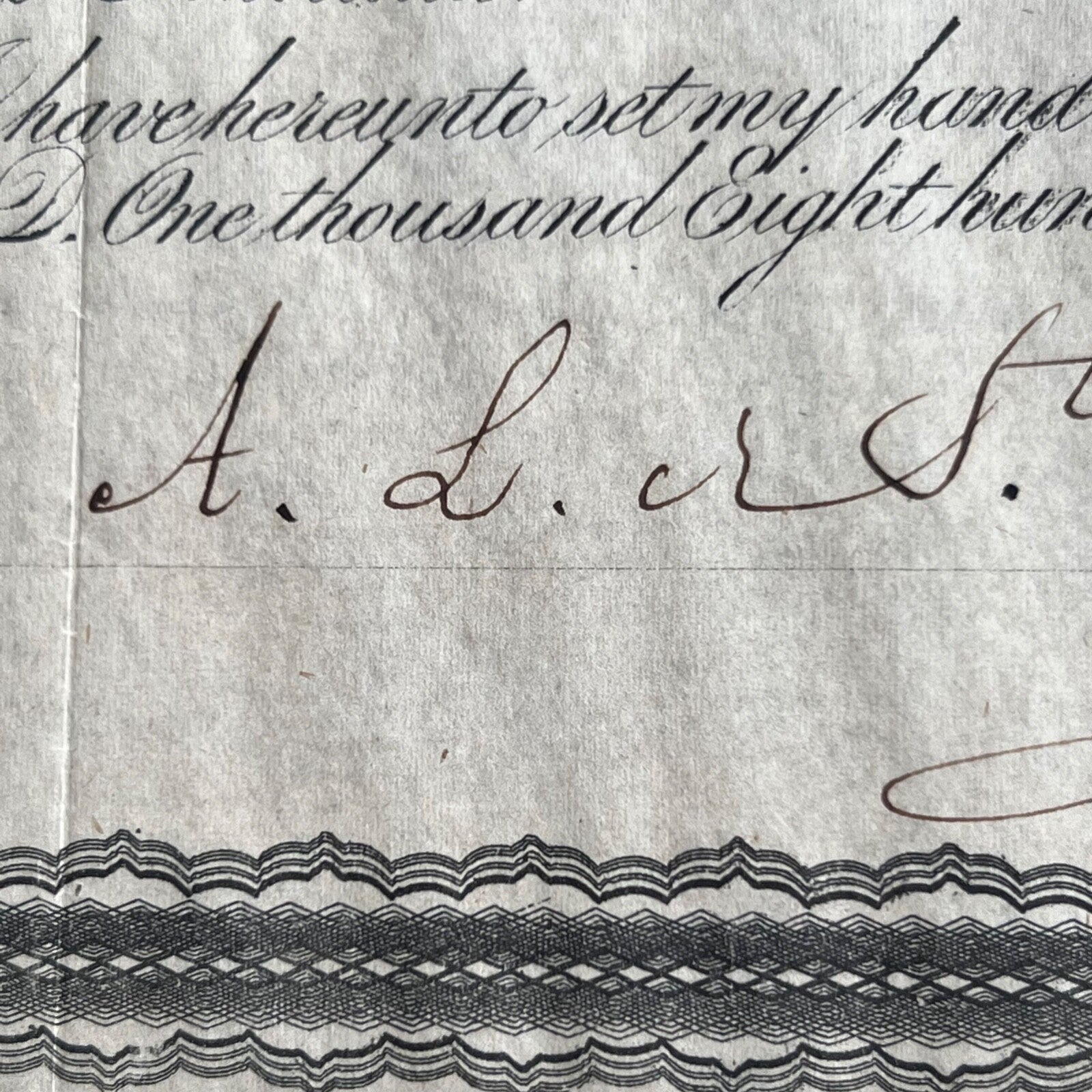 ANTONIO LOPEZ DE SANTA ANNA * PSA/DNA * Autograph Bond Certificate Signed Alamo