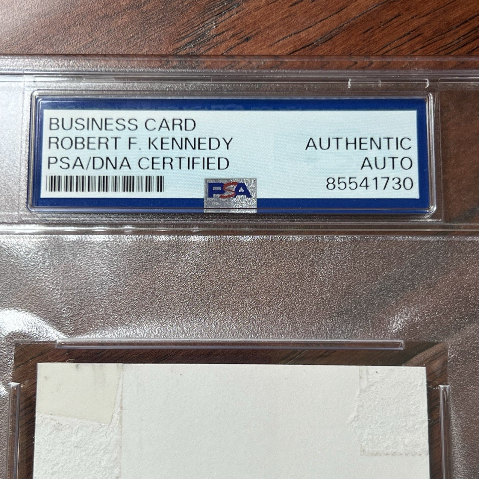 ROBERT F. KENNEDY * PSA * Autograph ATTORNEY GENERAL Business Card Signed * 1962