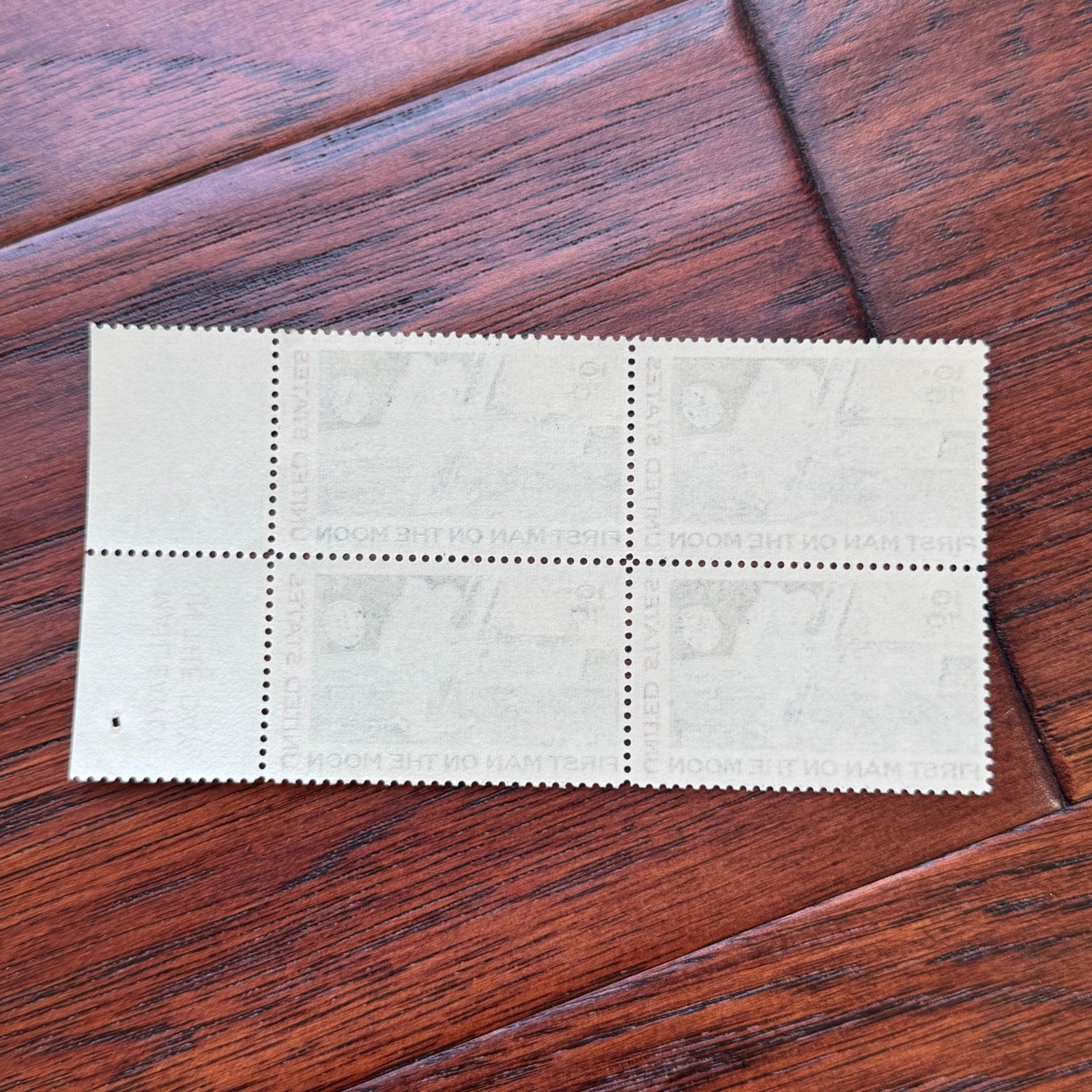 SALLY RIDE * Ride Estate Signed COA * Her Owned FIRST MAN ON MOON Stamp Block