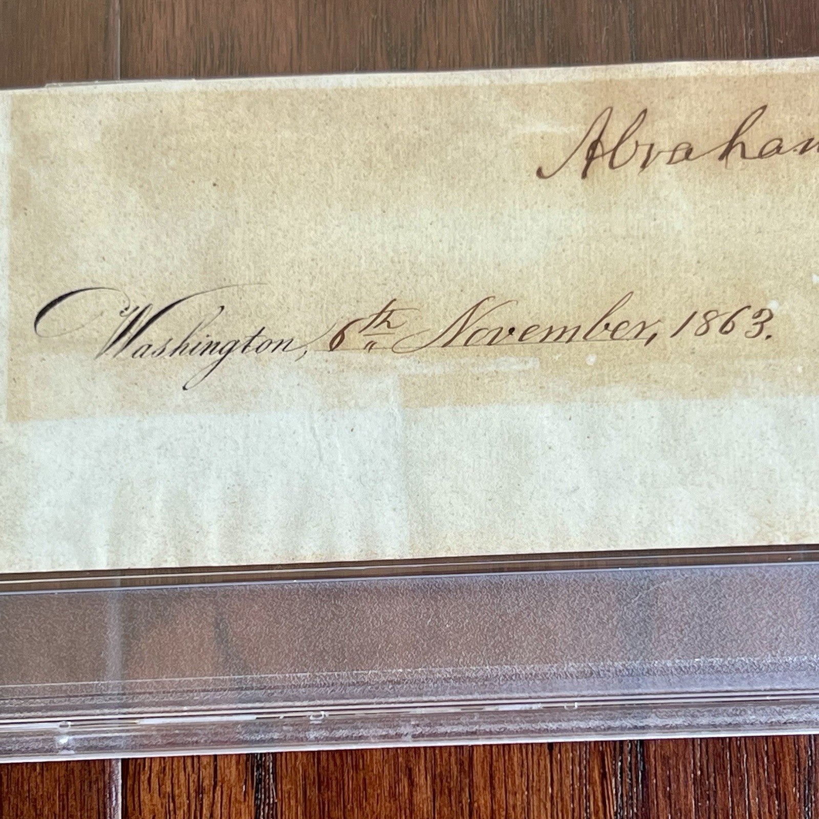 ABRAHAM LINCOLN * PSA * Autograph Full Signature Signed Before Gettysburg Speech