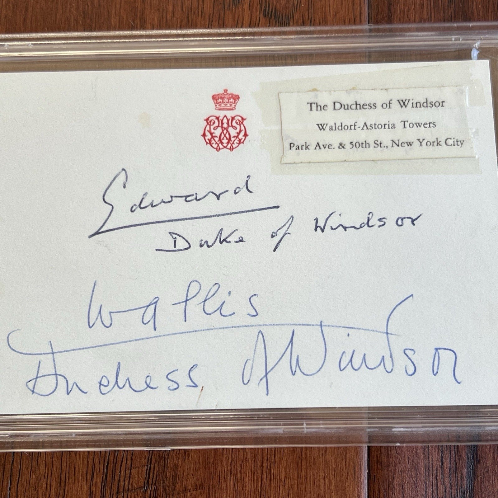 Edward VIII * PSA * Duke & Duchess of Windsor Autograph BUCKINGHAM PALACE Signed