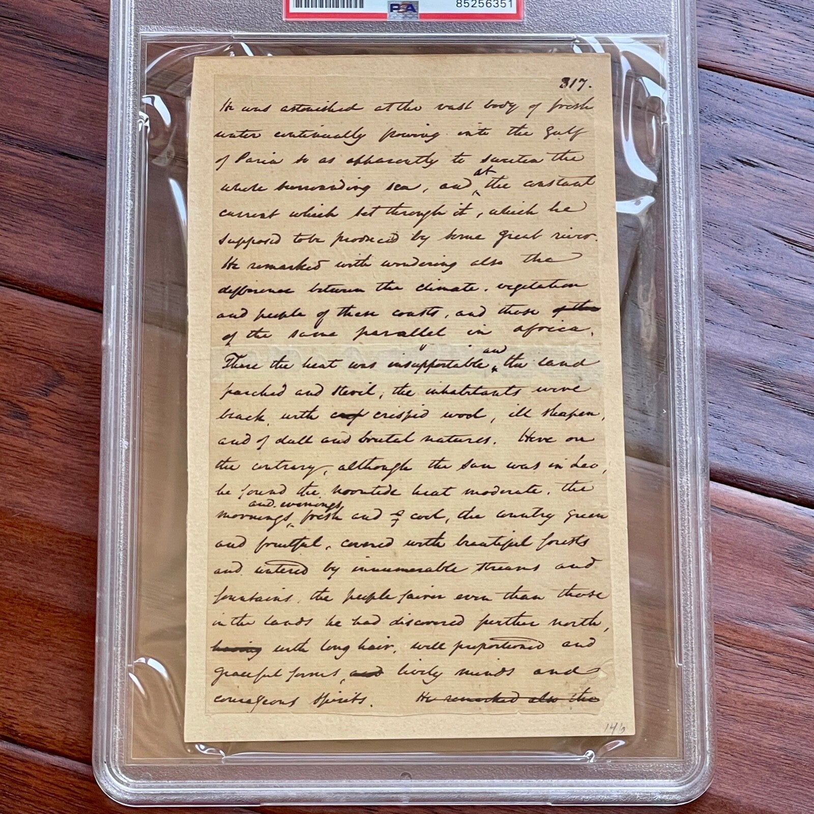 WASHINGTON IRVING * Manuscript Autograph Draft For COLUMBUS Bio Book Not Signed