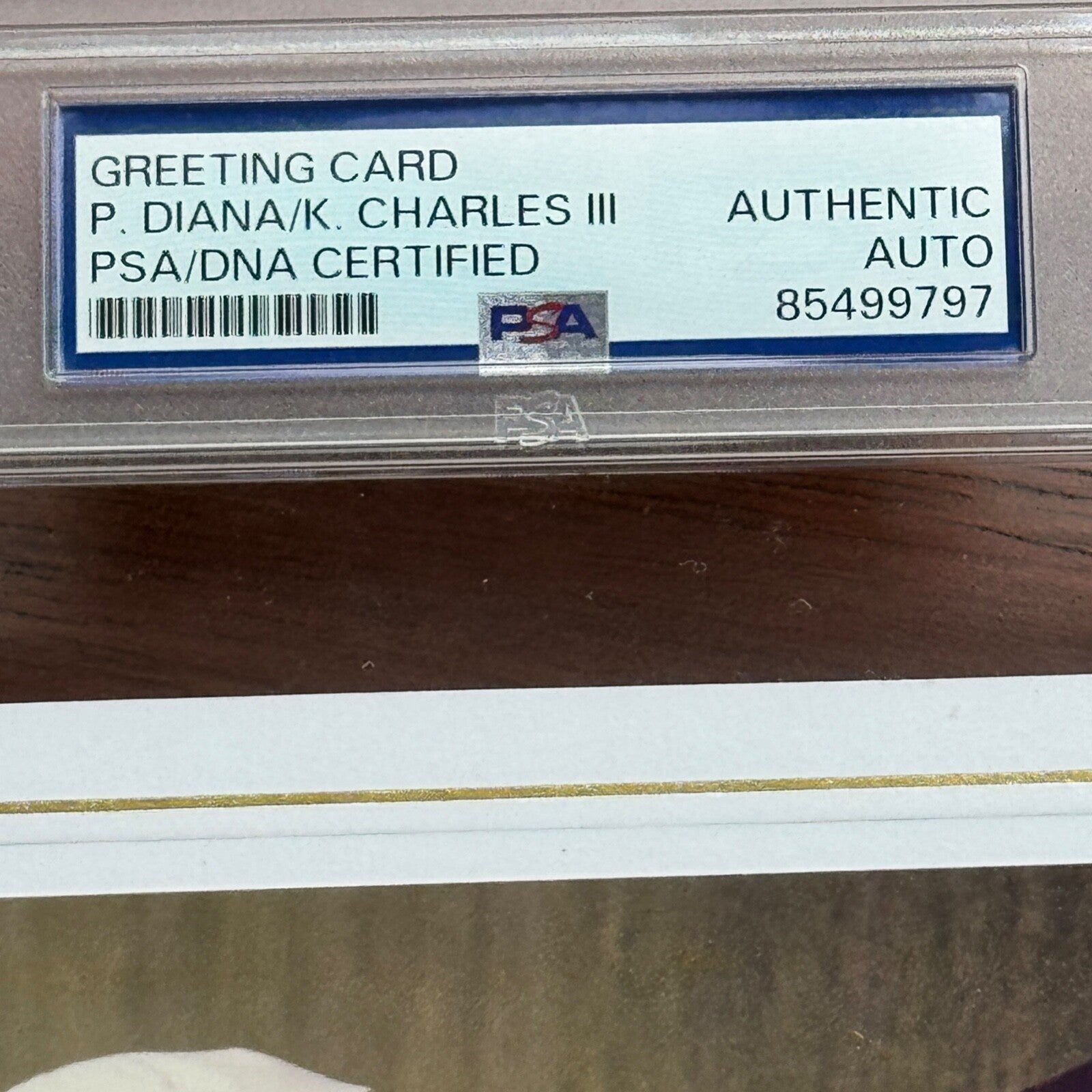 PRINCESS DIANA & KING CHARLES III * PSA * Autograph Family Xmas Card Signed 1985