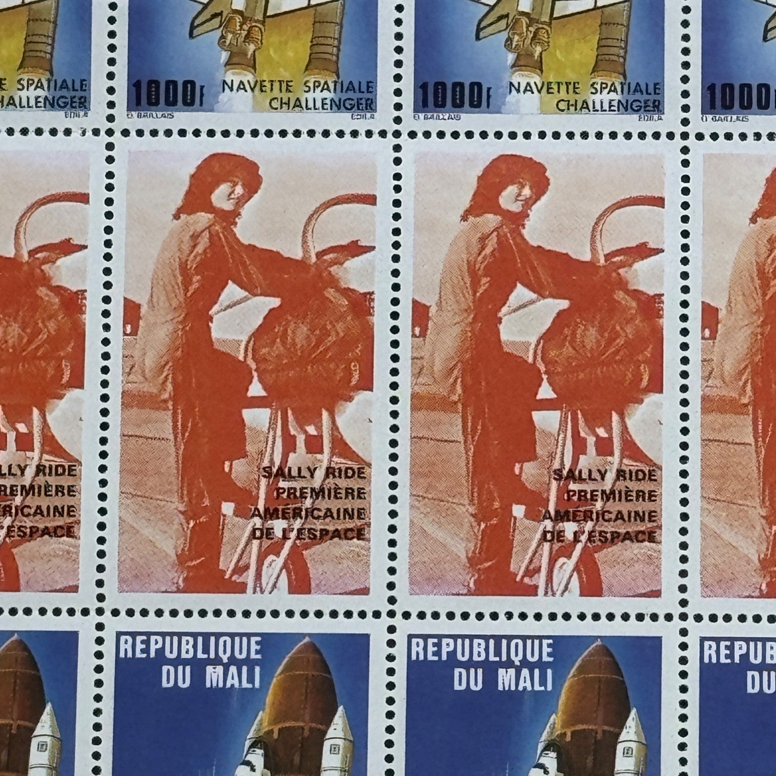 SALLY RIDE * Ride Estate COA * Her Owned Space Stamps EX: Smithsonian