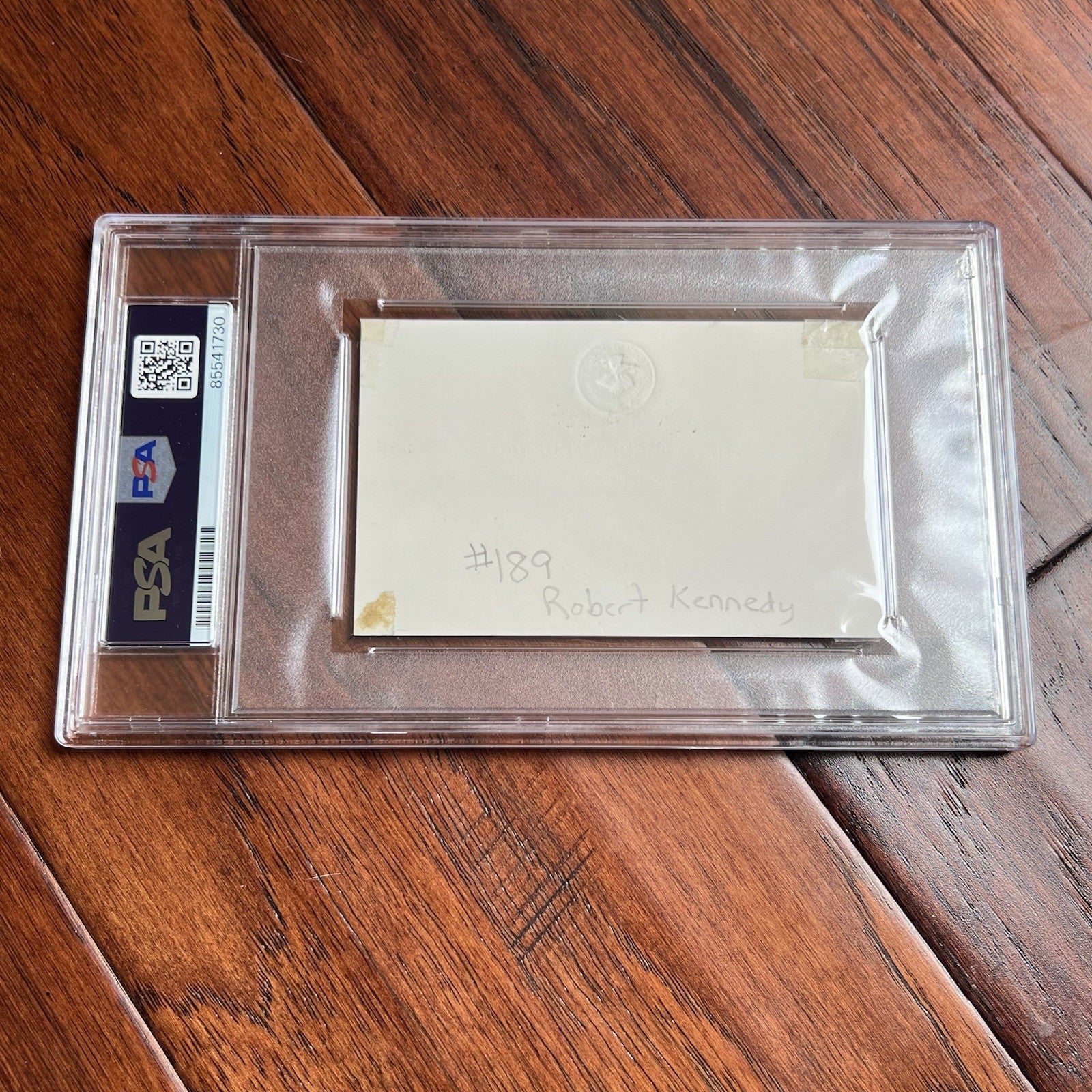 ROBERT F. KENNEDY * PSA * Autograph ATTORNEY GENERAL Business Card Signed * 1962