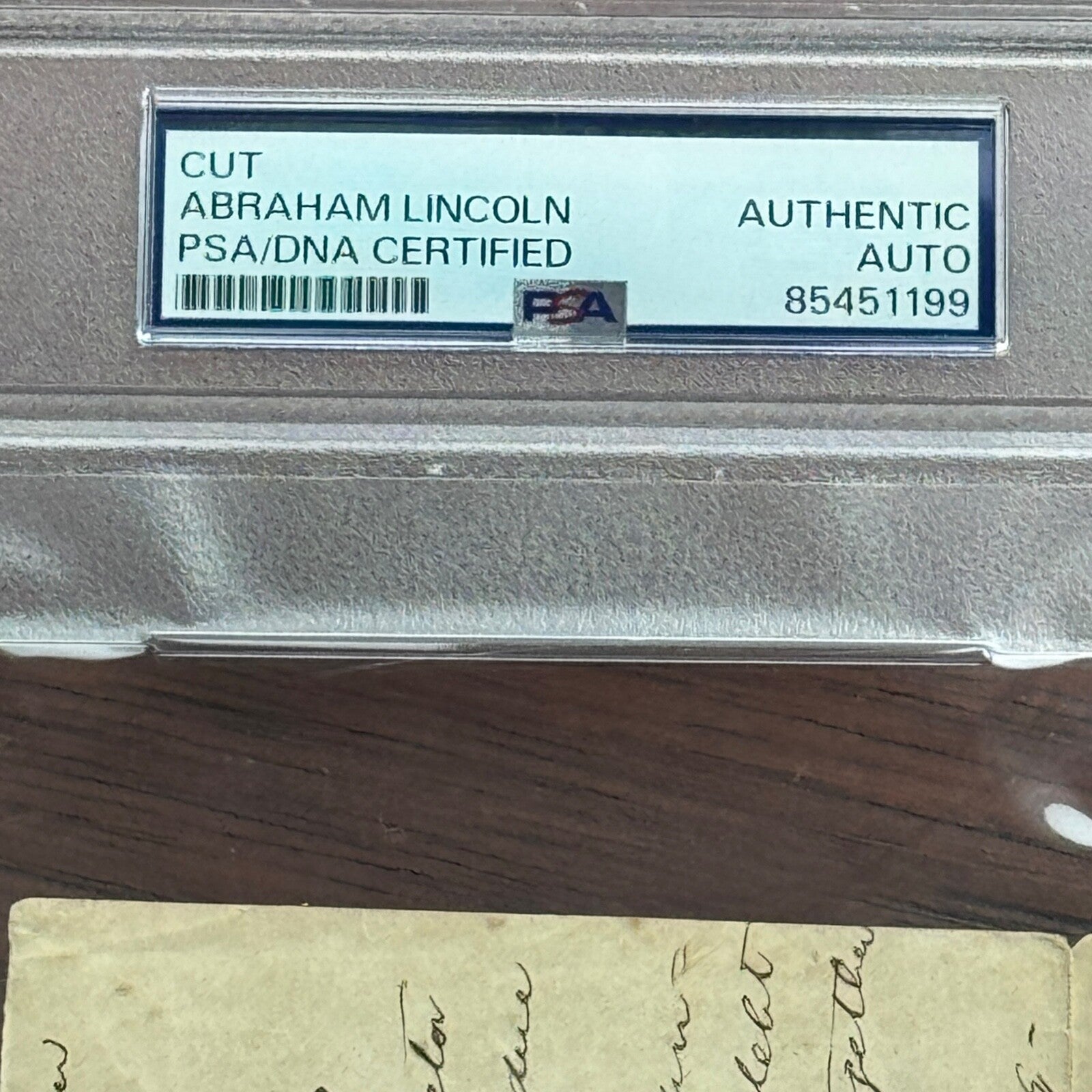 ABRAHAM LINCOLN * PSA * Autograph Lengthy Handwritten Legal Case SIGNED