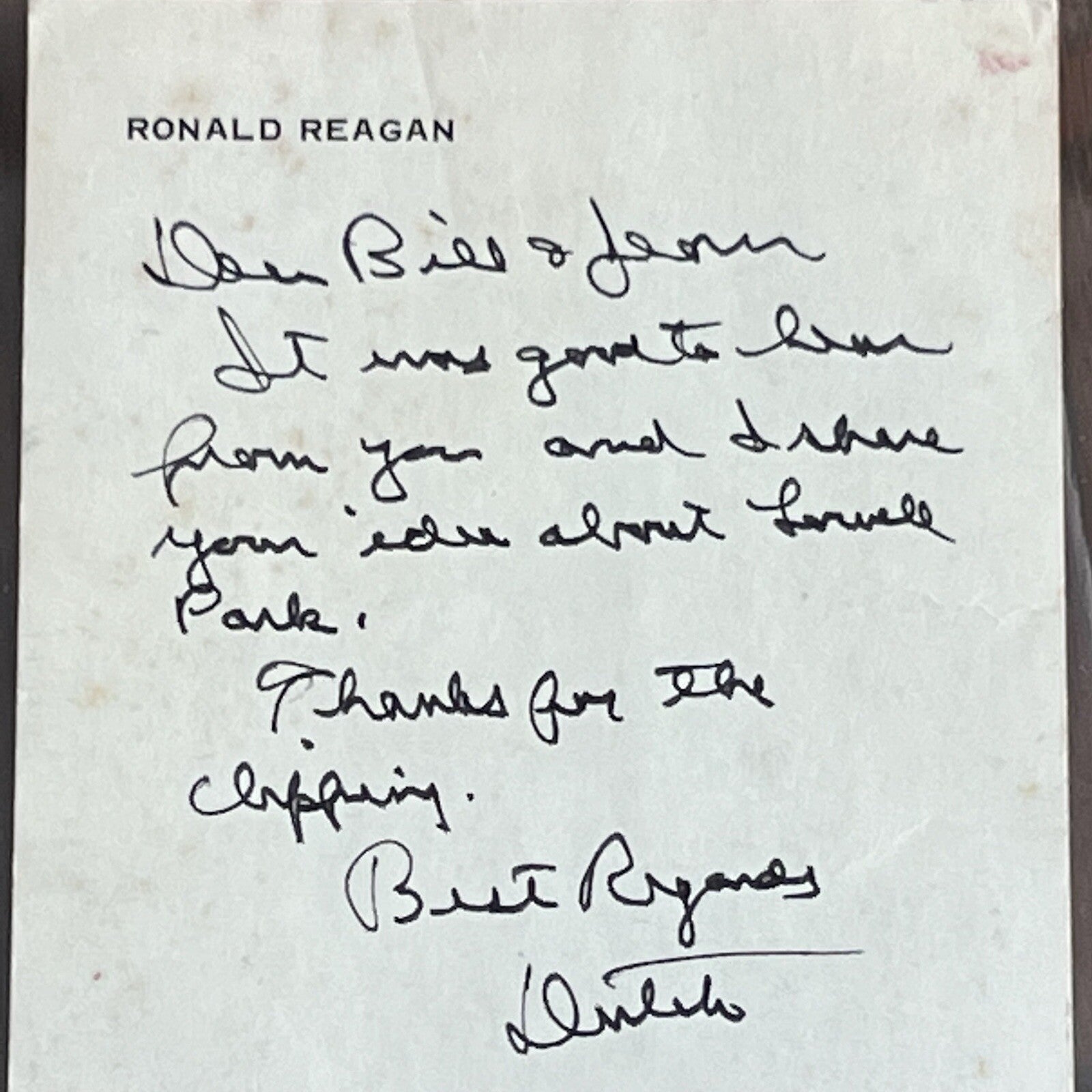 RONALD REAGAN * PSA * Handwritten Autograph Letter Signed Dutch 1980 Election