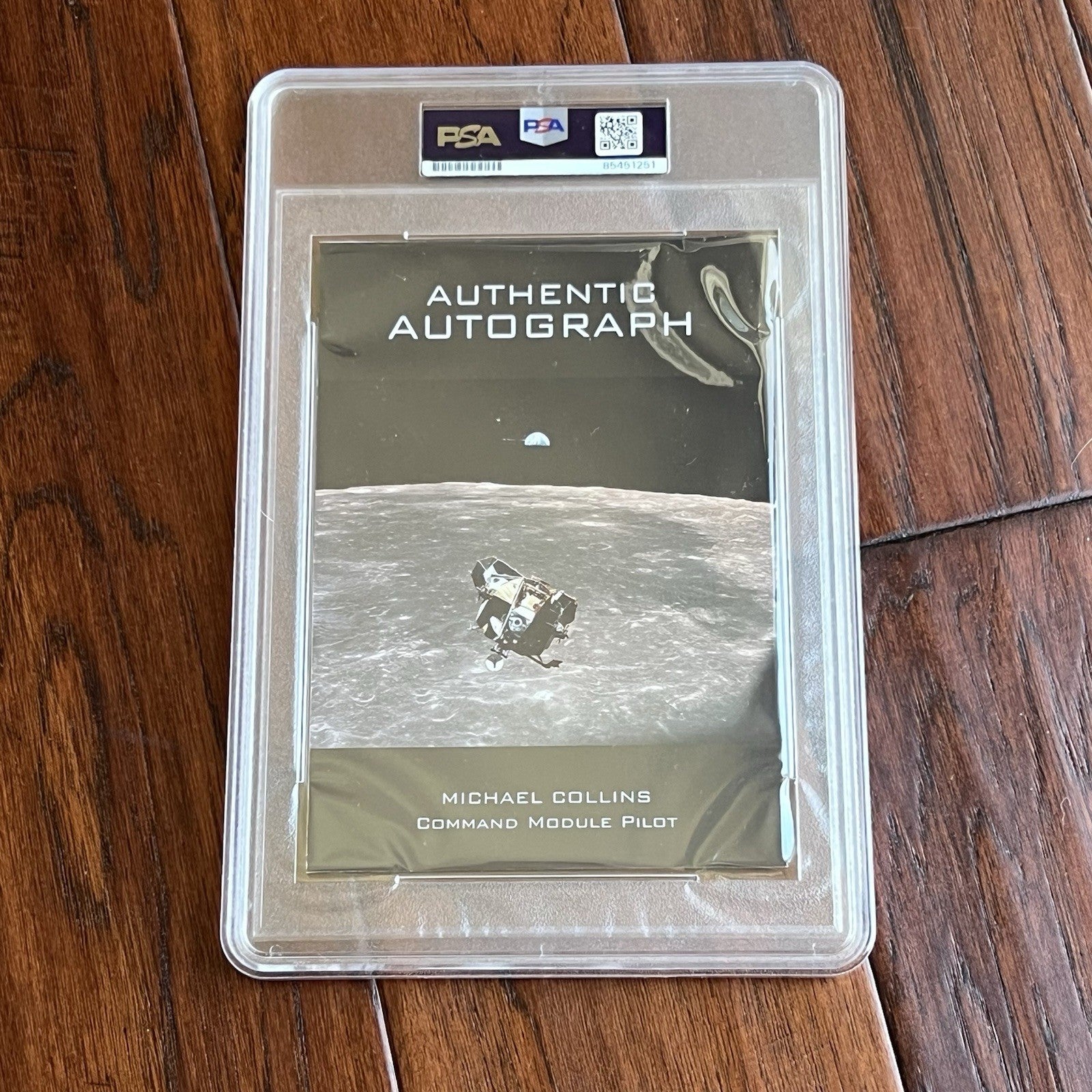 MICHAEL COLLINS * PSA * Signed CUSTOM CARD Unused NGC Label AUTOGRAPH Apollo 11