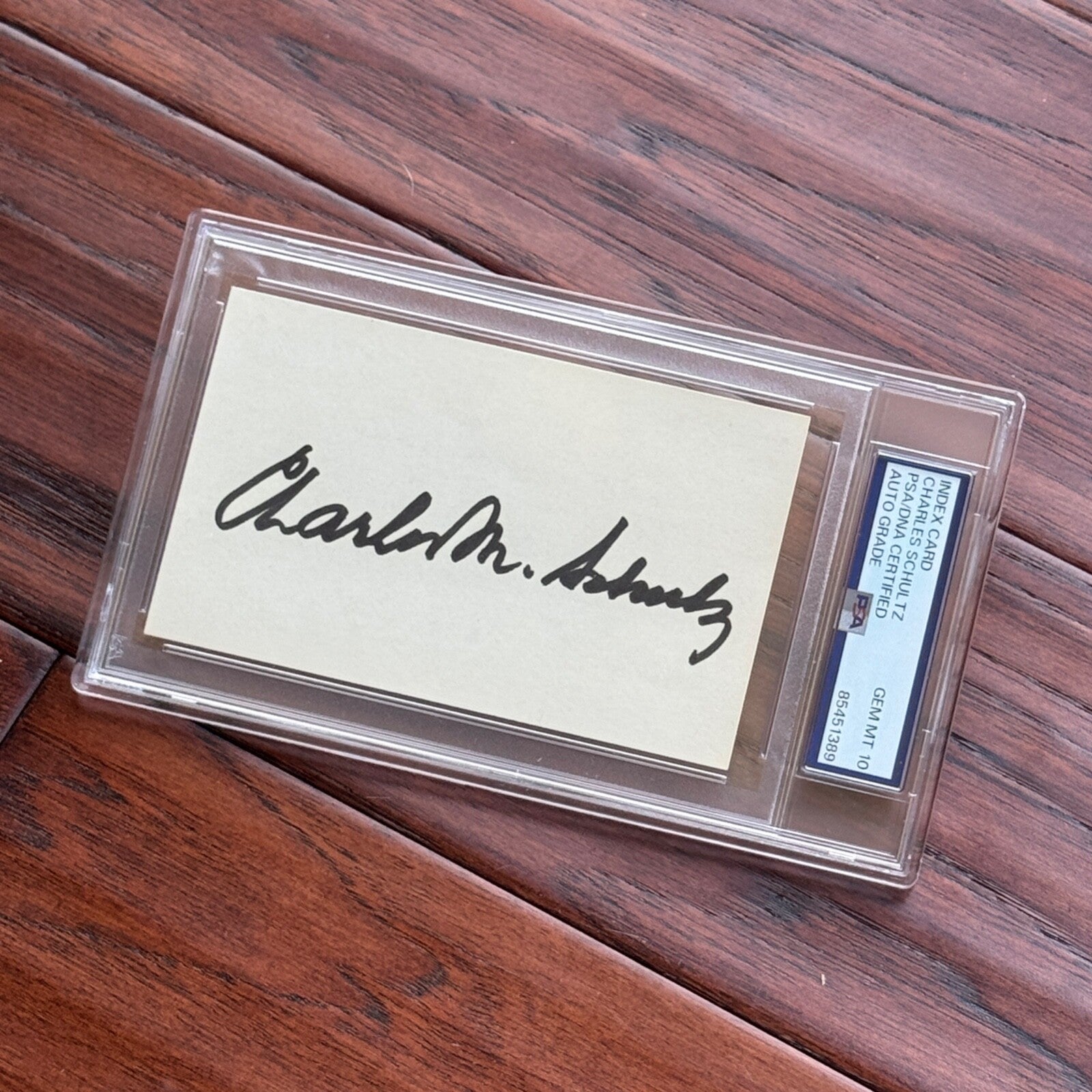 CHARLES SCHULZ * PSA * GEM MINT 10 Autograph Signed * Peanuts * Snoopy