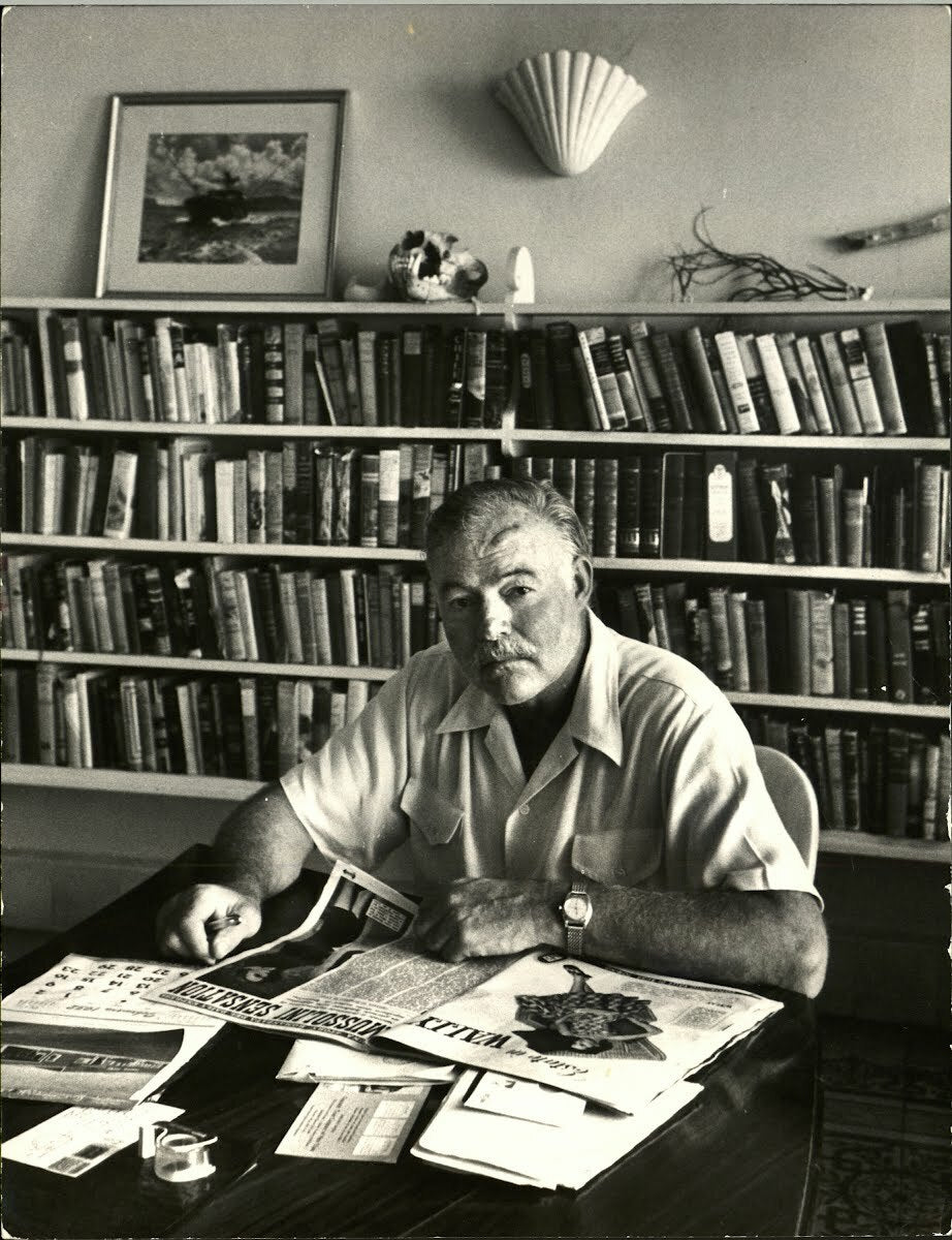 ERNEST HEMINGWAY * JSA * Autograph Book Signed from His Personal Library * Cuba