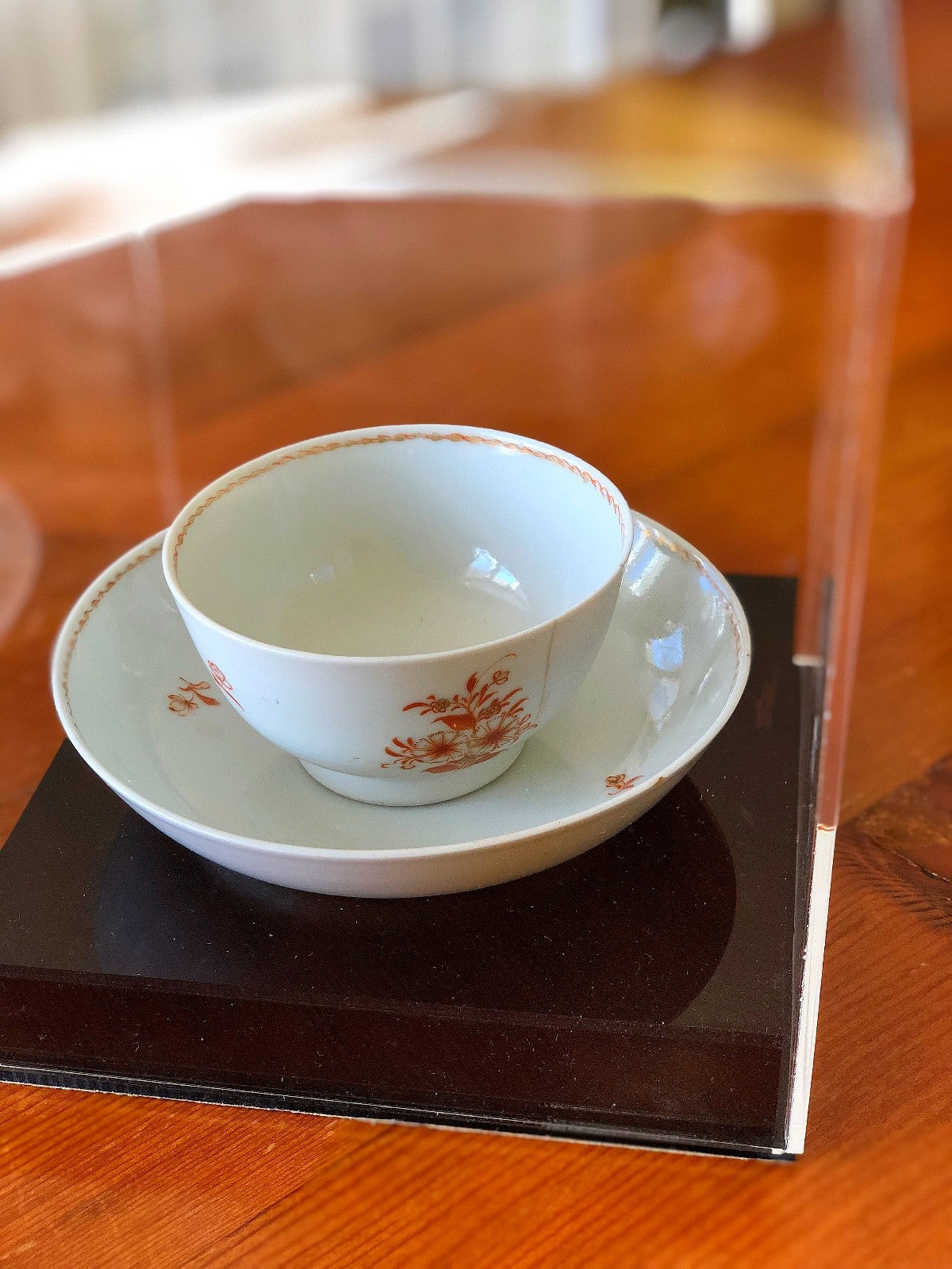 JOHN ADAMS * Personally OWNED & USED Teacup & Saucer * Boston Tea Party