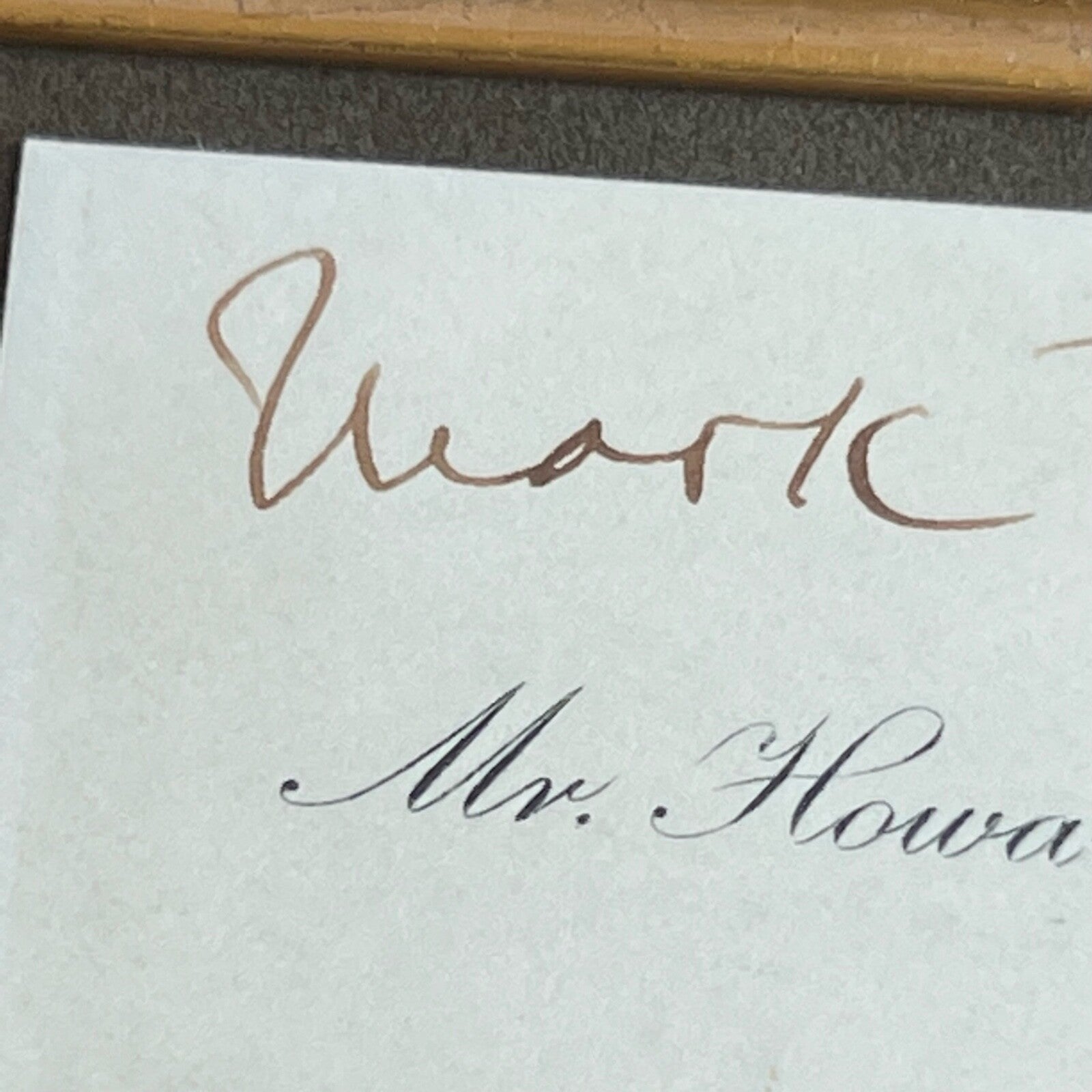 SAMUEL L. CLEMENS * PSA *  MARK TWAIN Autograph Vintage Framed Display SIGNED