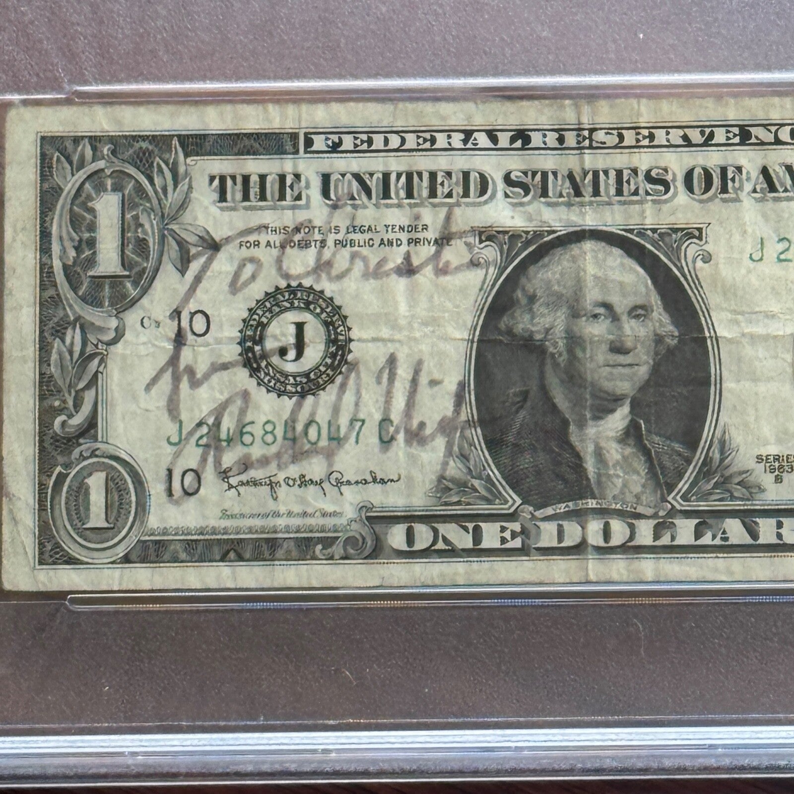 RICHARD NIXON * PSA * Autograph $1 Bill CURRENCY Signed * One Dollar Signature