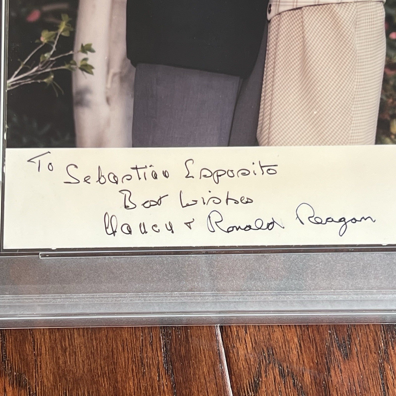 NANCY & RONALD REAGAN * PSA/DNA * Autograph Photo Portrait Signed * 1992