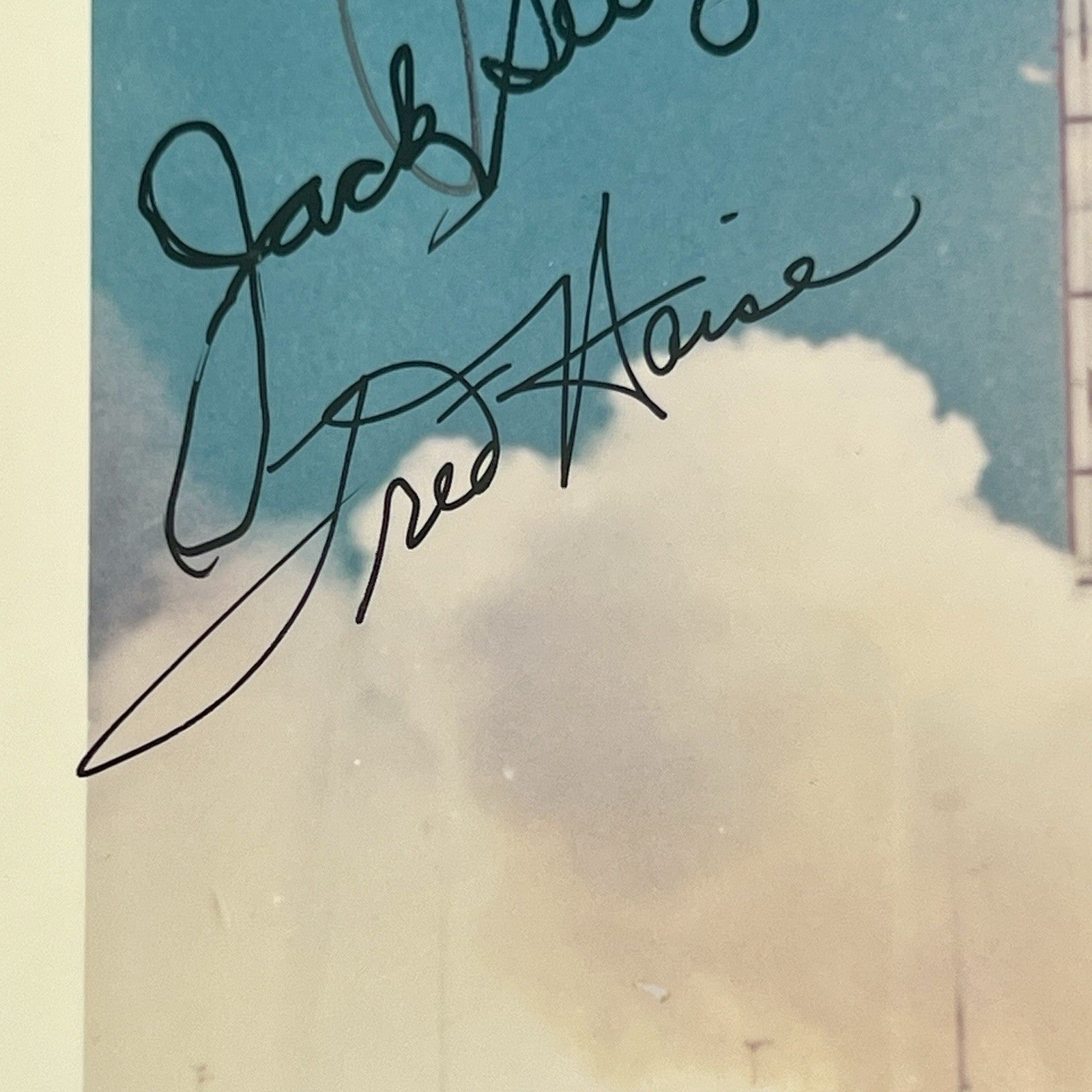 APOLLO 13 * PSA * Crew AUTOGRAPH Launch Photo SIGNED * LOVELL HAISE JACK SWIGERT