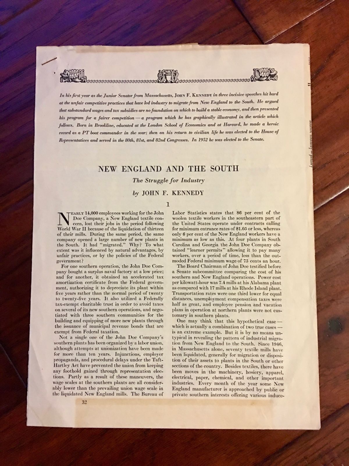 JOHN F. KENNEDY Authentic AUTOGRAPH Letter SIGNED + JSA COA * JFK President