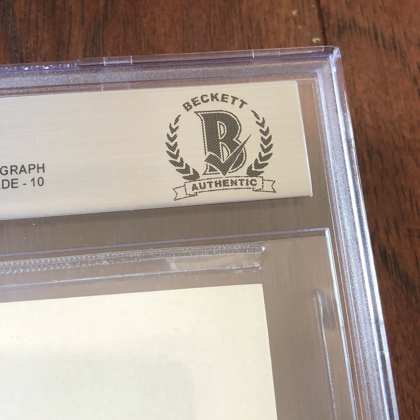 AMELIA EARHART * Beckett BAS 10 * ENCAPSULATED AUTOGRAPH FULL SIGNATURE SIGNED *