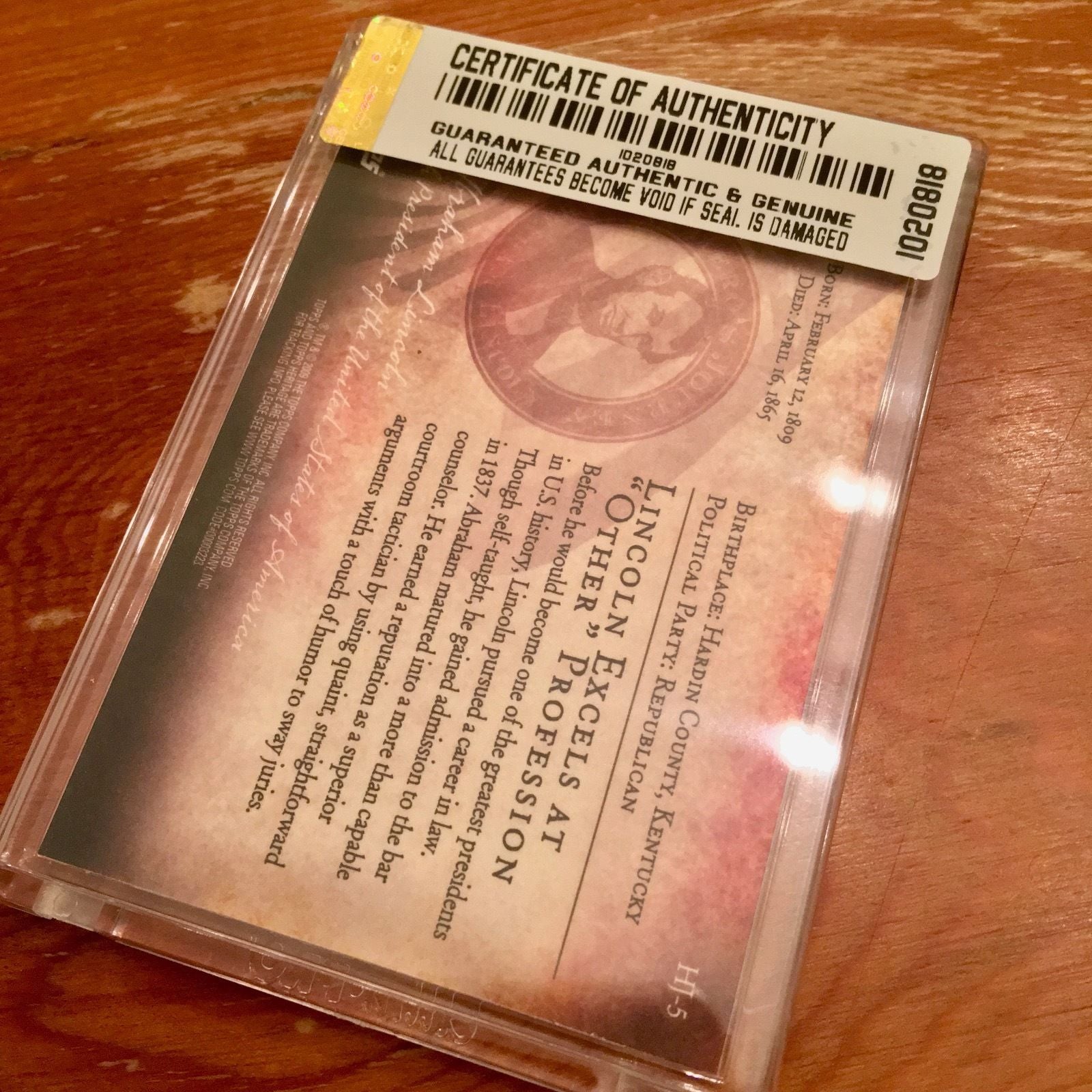 PSA/DNA ABRAHAM LINCOLN Handwritten Cut Words "to pay"