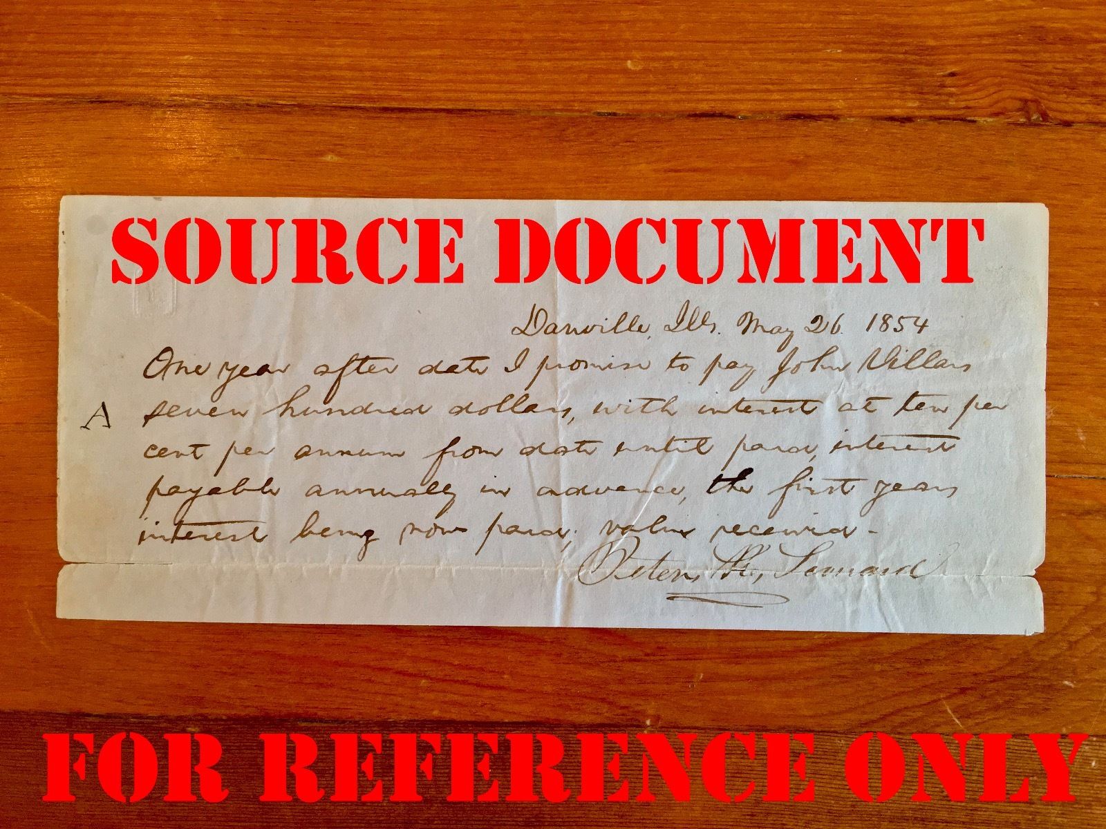 PSA/DNA ABRAHAM LINCOLN 2 Handwritten Cut Words