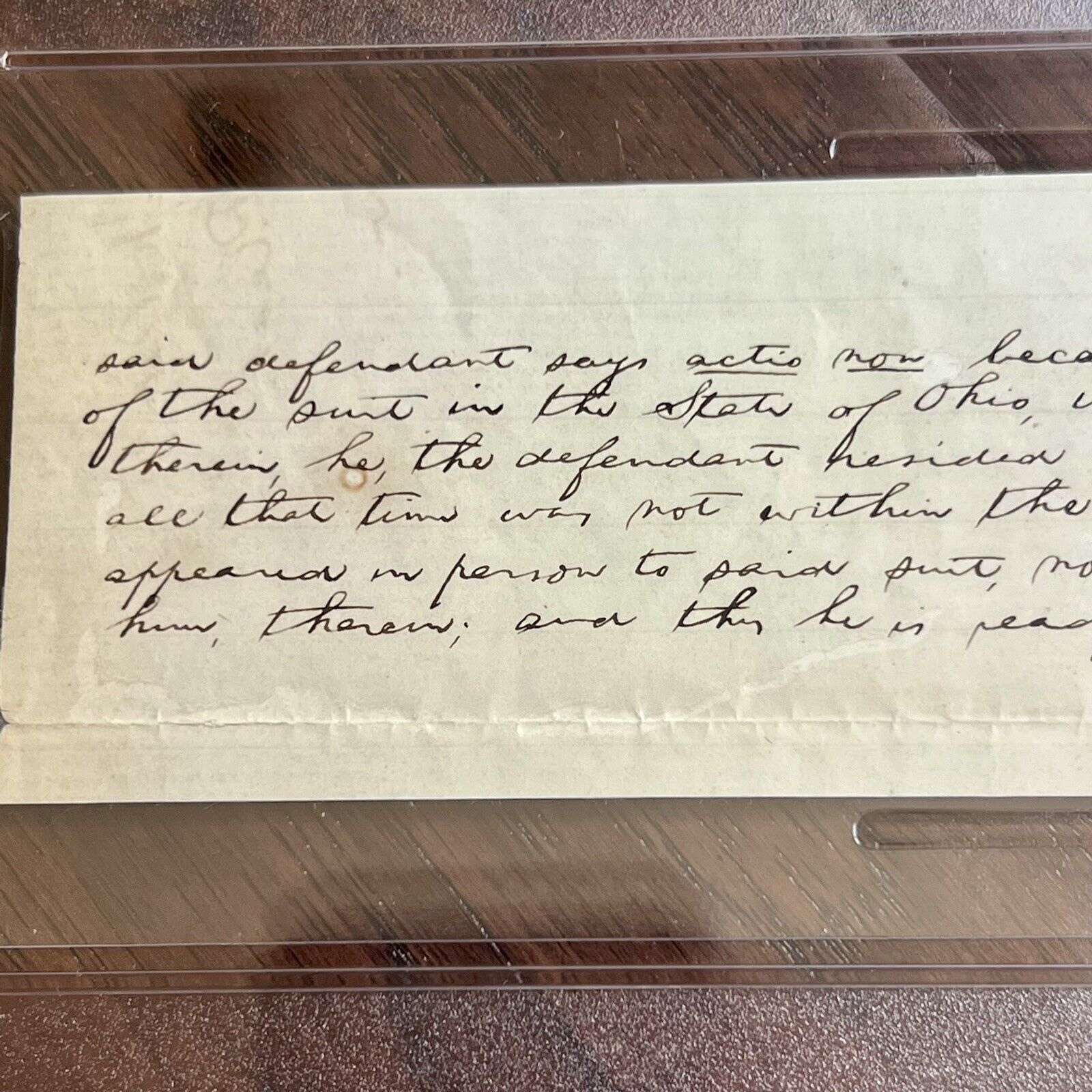 ABRAHAM LINCOLN * PSA/DNA Slab * Autograph Lengthy Handwritten Plea Signed