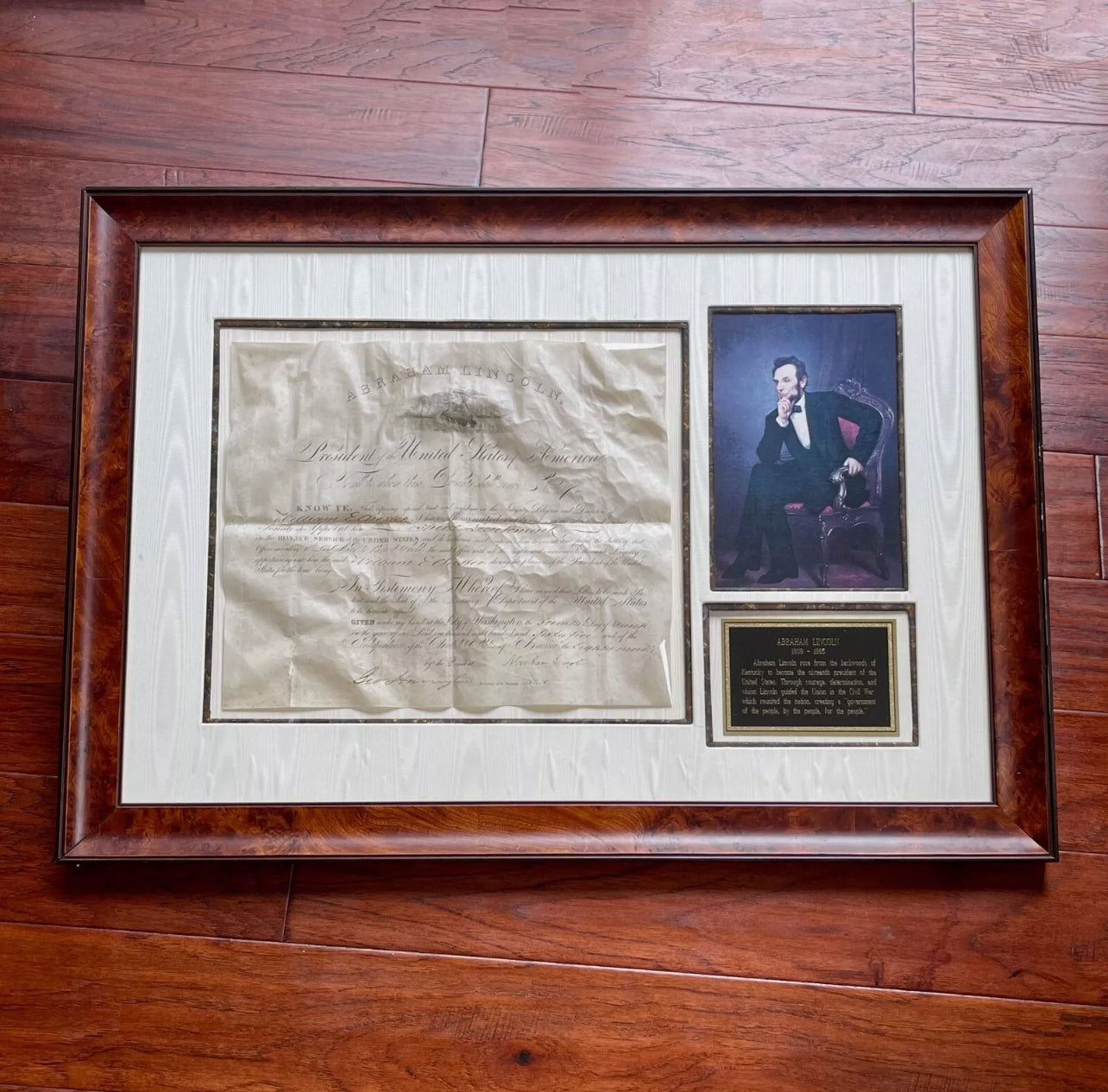 ABRAHAM LINCOLN * PSA/DNA * Autograph Civil War Appointment Signed AS PRESIDENT