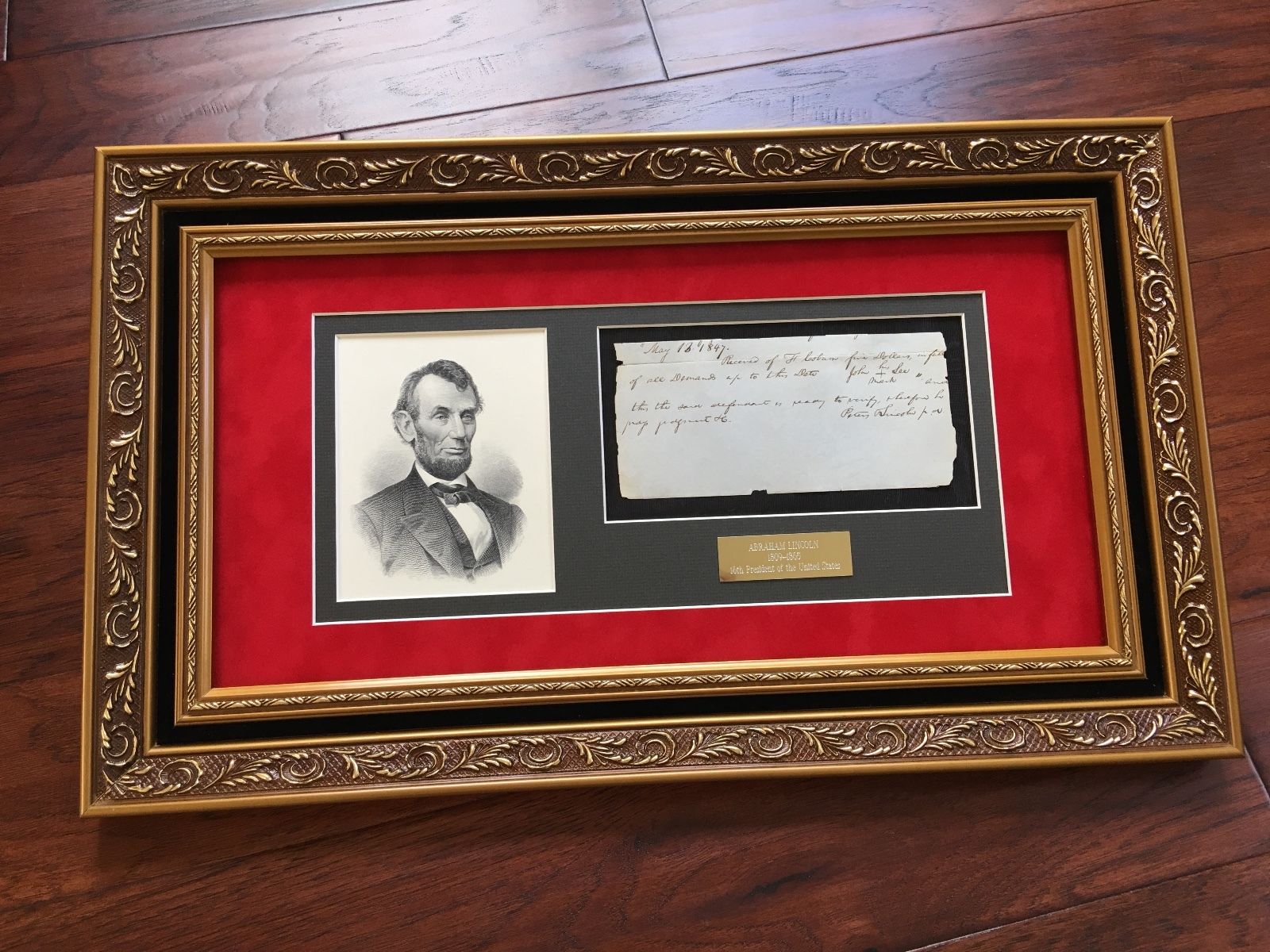 ABRAHAM LINCOLN * PSA/DNA * Handwritten AUTOGRAPH letter SIGNED * President