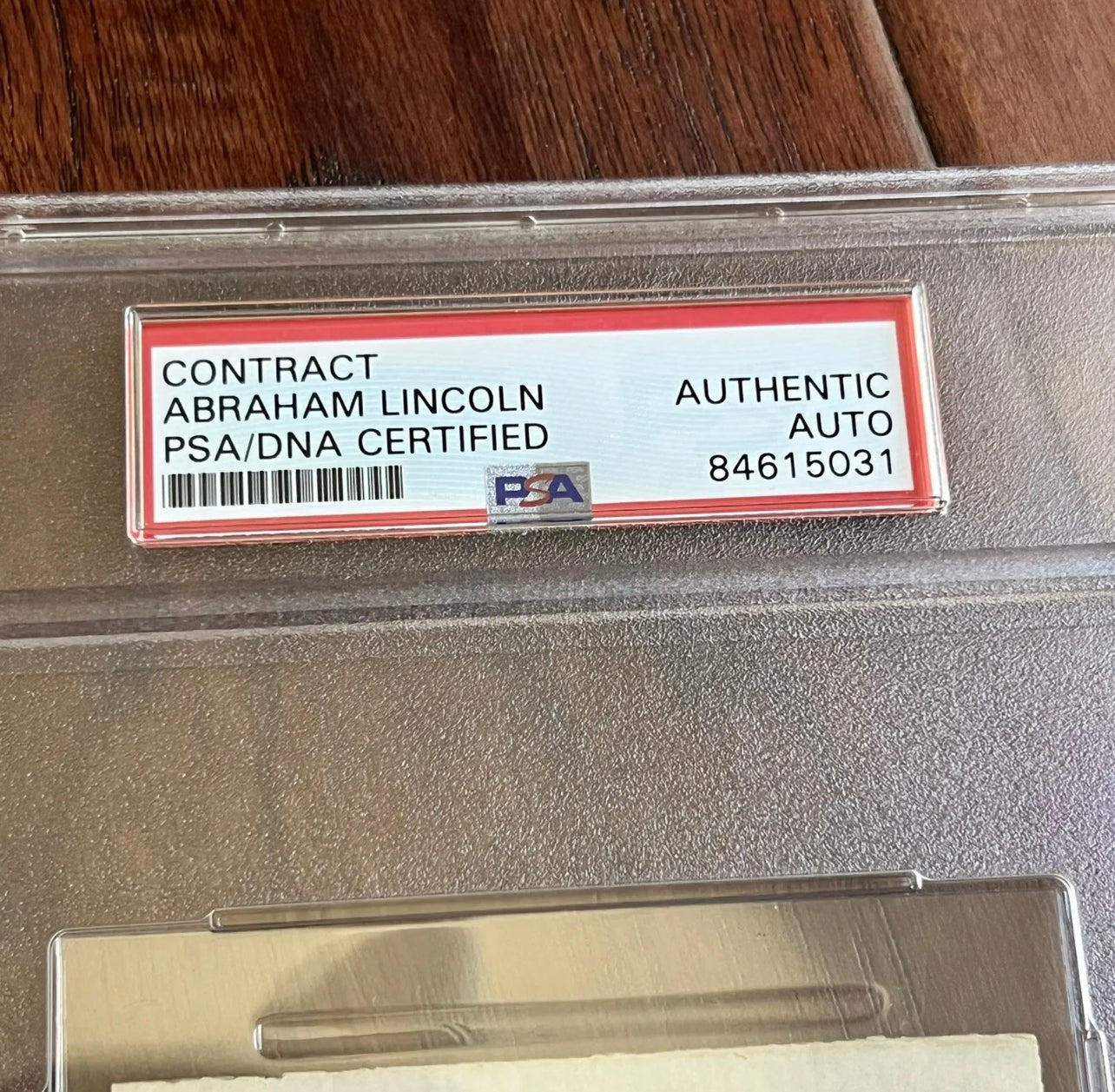 ABRAHAM LINCOLN * PSA/DNA Slab * Autograph Lengthy Handwritten Plea Signed
