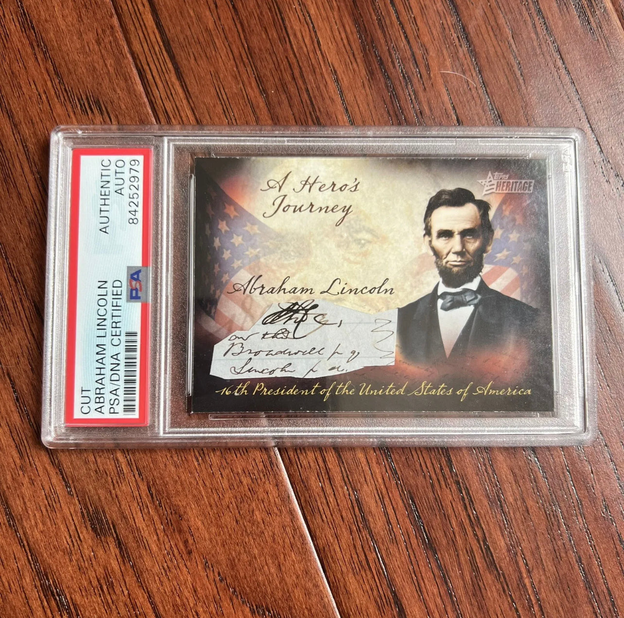 ABRAHAM LINCOLN * PSA/DNA * Authentic Autograph Signature as “Lincoln” Signed