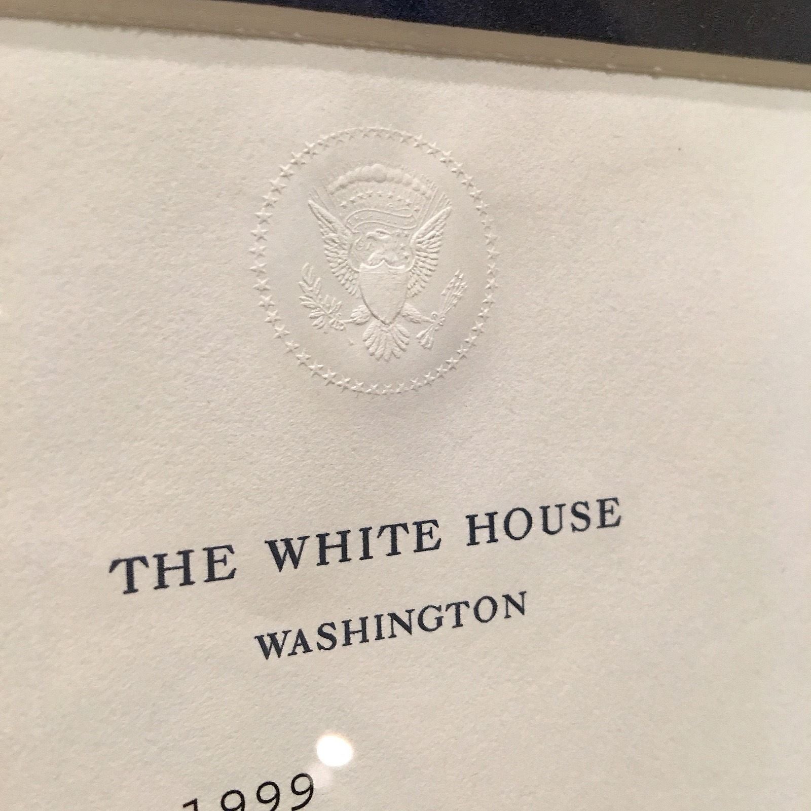 BILL CLINTON as PRESIDENT authentic WHITE HOUSE AUTOGRAPH letter SIGNED