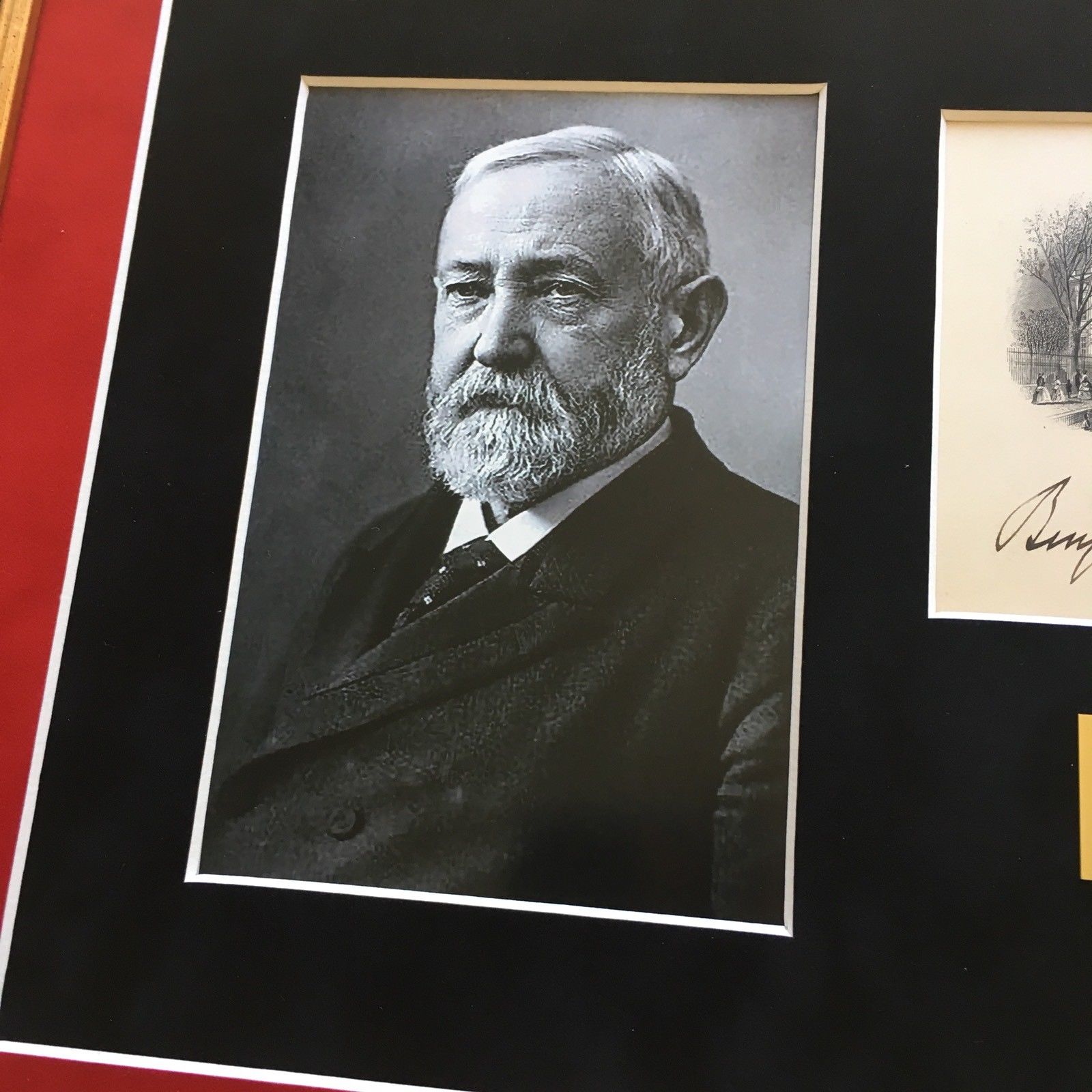 BENJAMIN HARRISON * PSA/DNA * Autograph WHITE HOUSE Card SIGNED * President