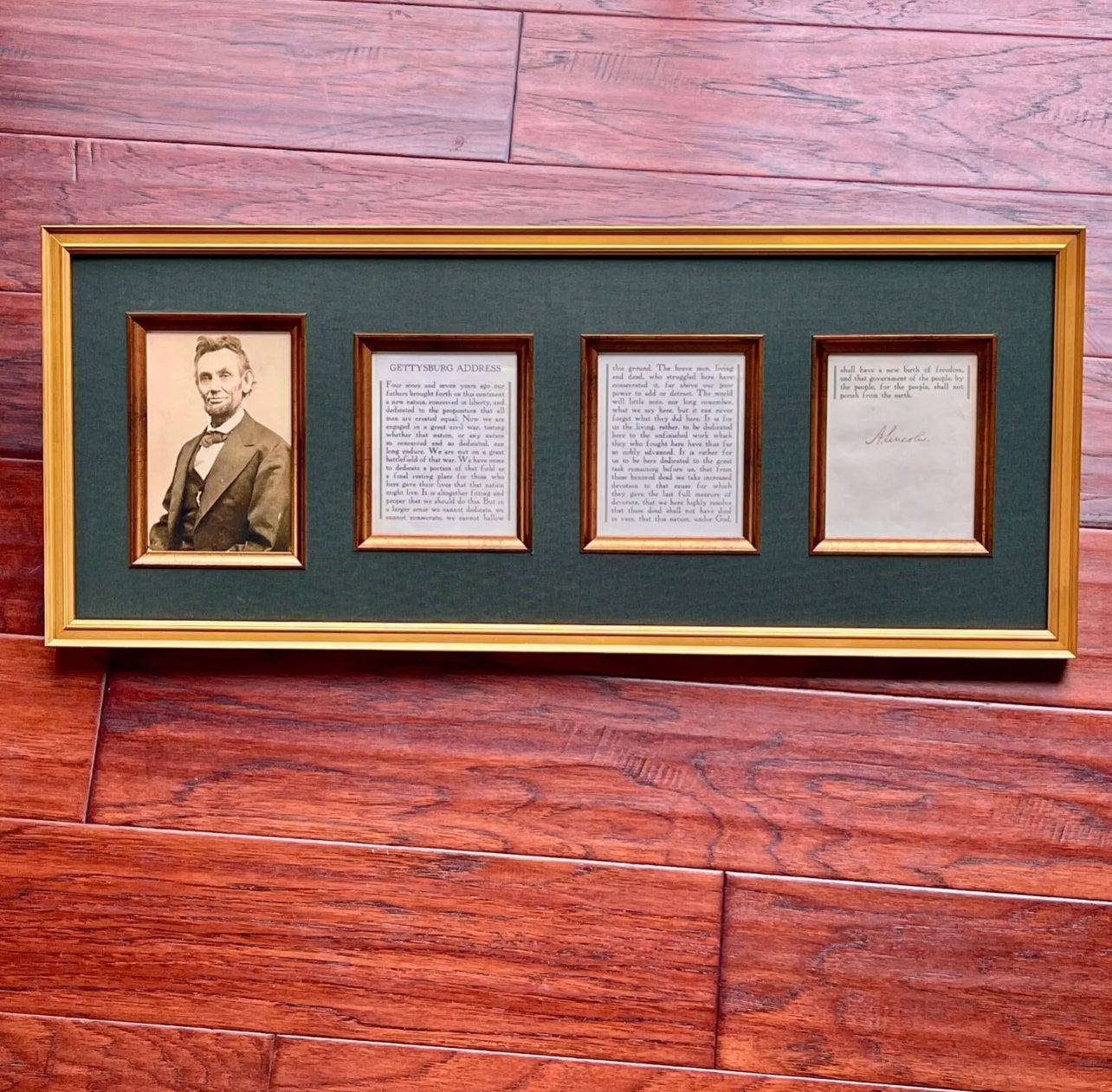 ABRAHAM LINCOLN * PSA * Autograph GETTYSBURG ADDRESS Souvenir Signed Signature