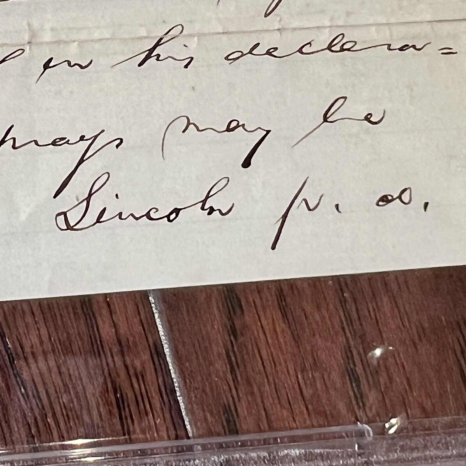 ABRAHAM LINCOLN * PSA/DNA Slab * Autograph Lengthy Handwritten Legal Plea Signed