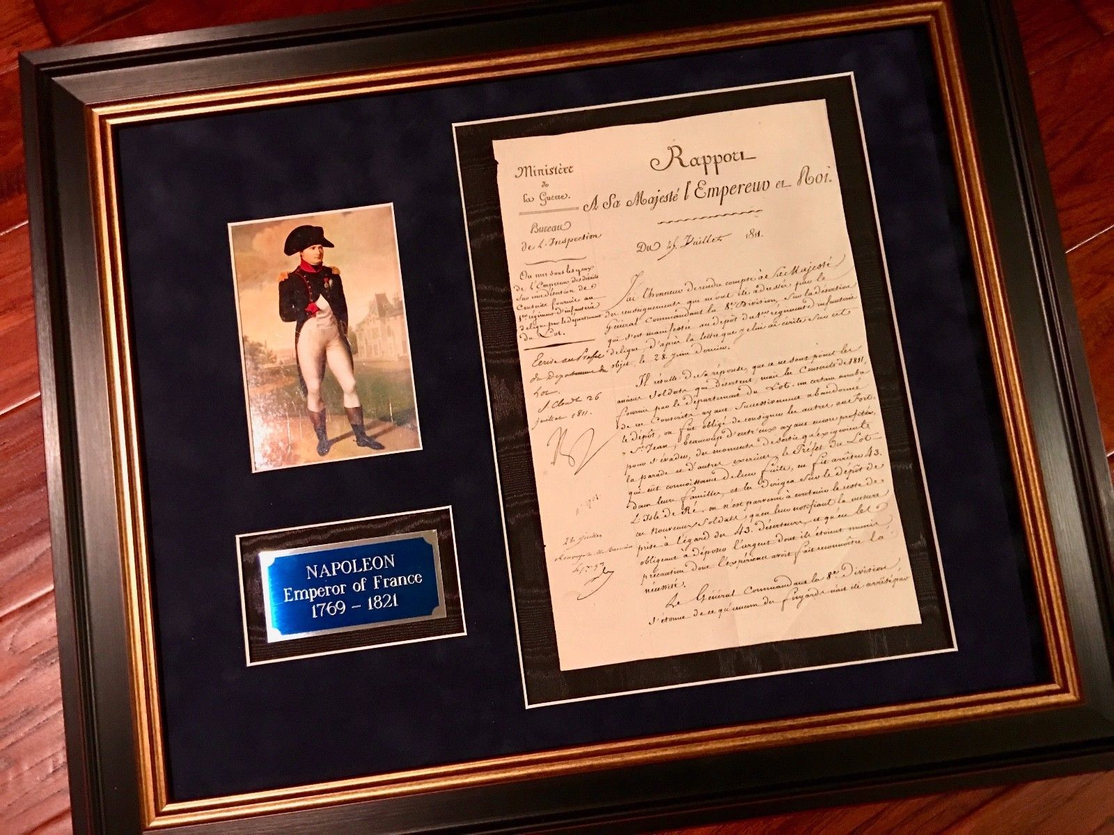 NAPOLEON BONAPARTE * AUTOGRAPH Signed at SAINT CLOUD * 1811 * re: Army Deserters