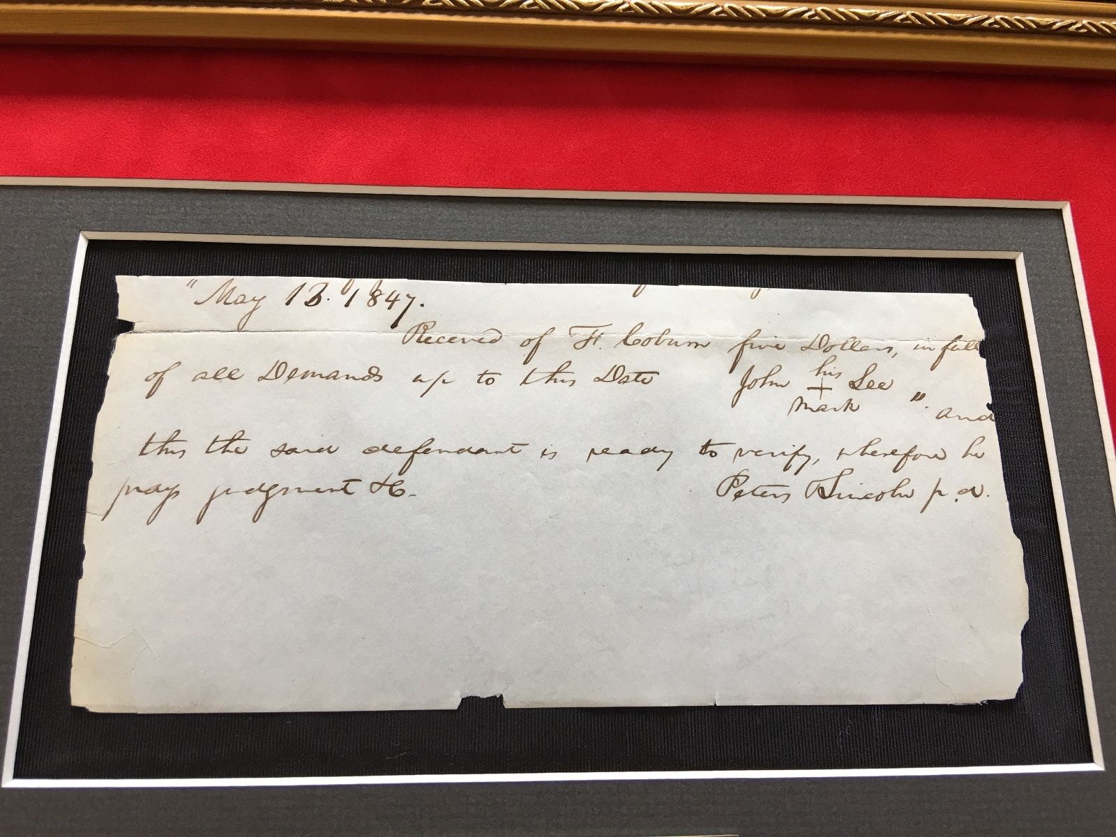 ABRAHAM LINCOLN * PSA/DNA * Handwritten AUTOGRAPH letter SIGNED * President