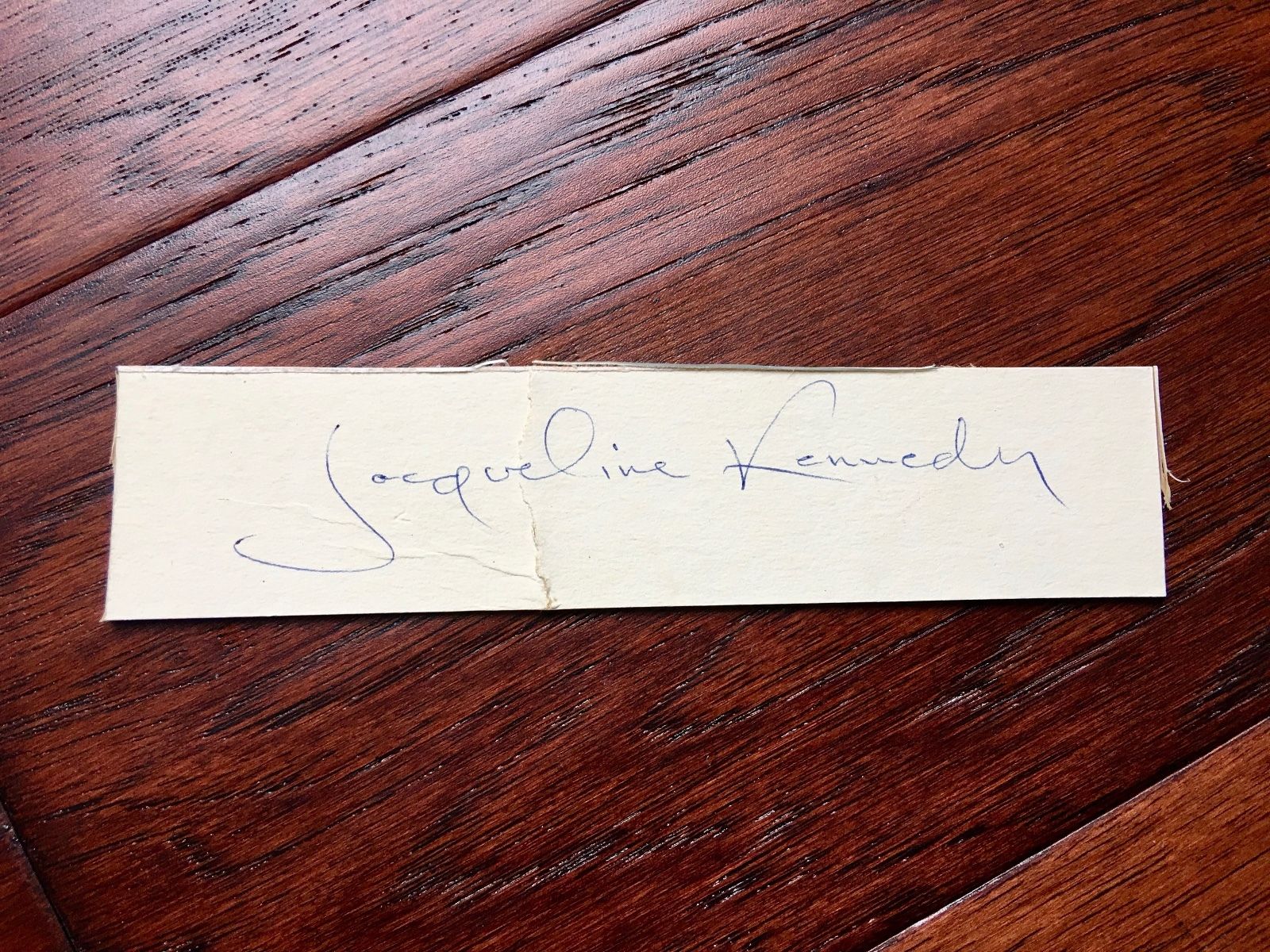 JACQUELINE KENNEDY * AUTOGRAPH Cut Signature * SIGNED as FIRST LADY * COA