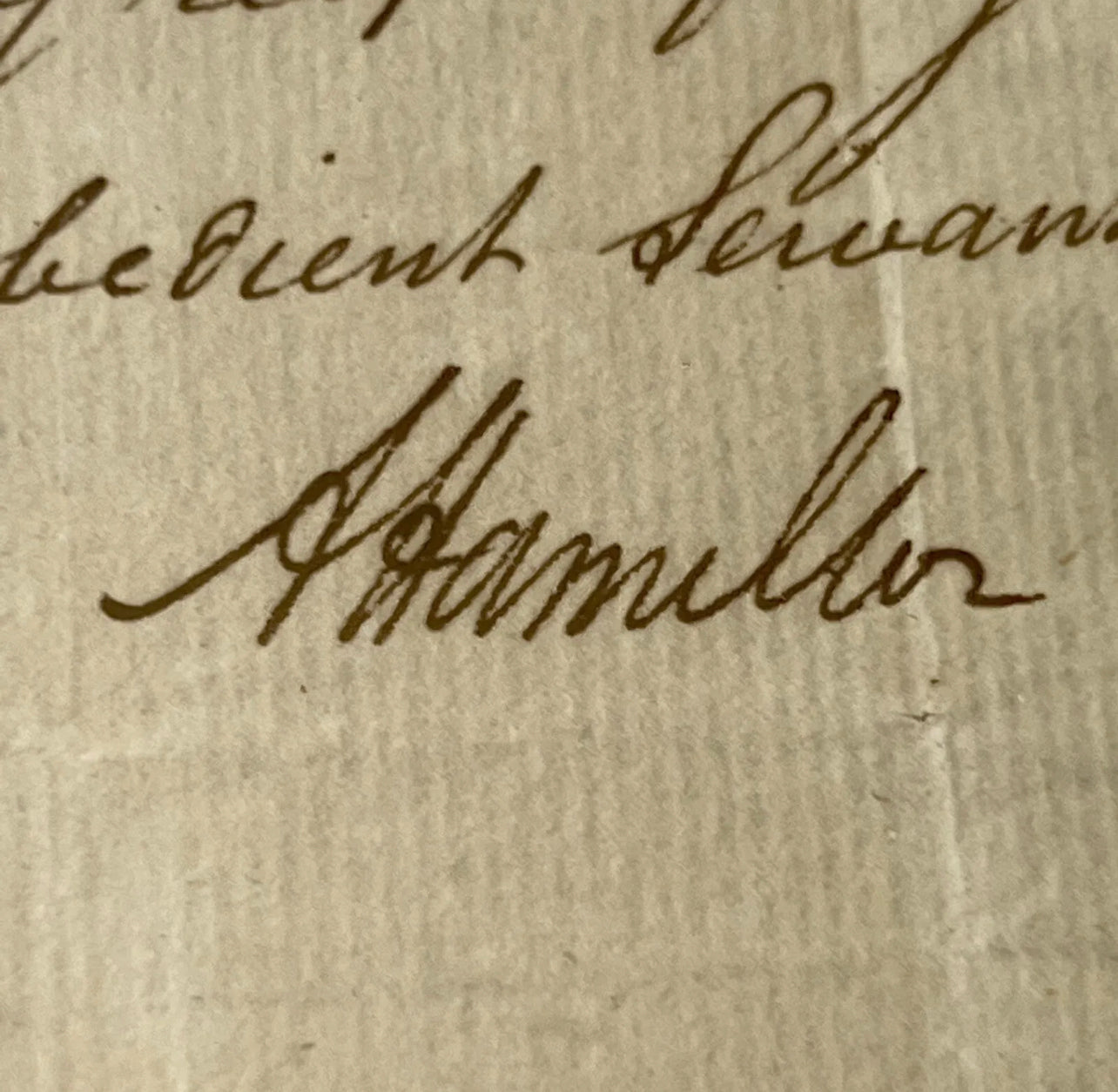 ALEXANDER HAMILTON * PSA/DNA * GRADE 10 Letter Signed Autograph as Sec Treasury