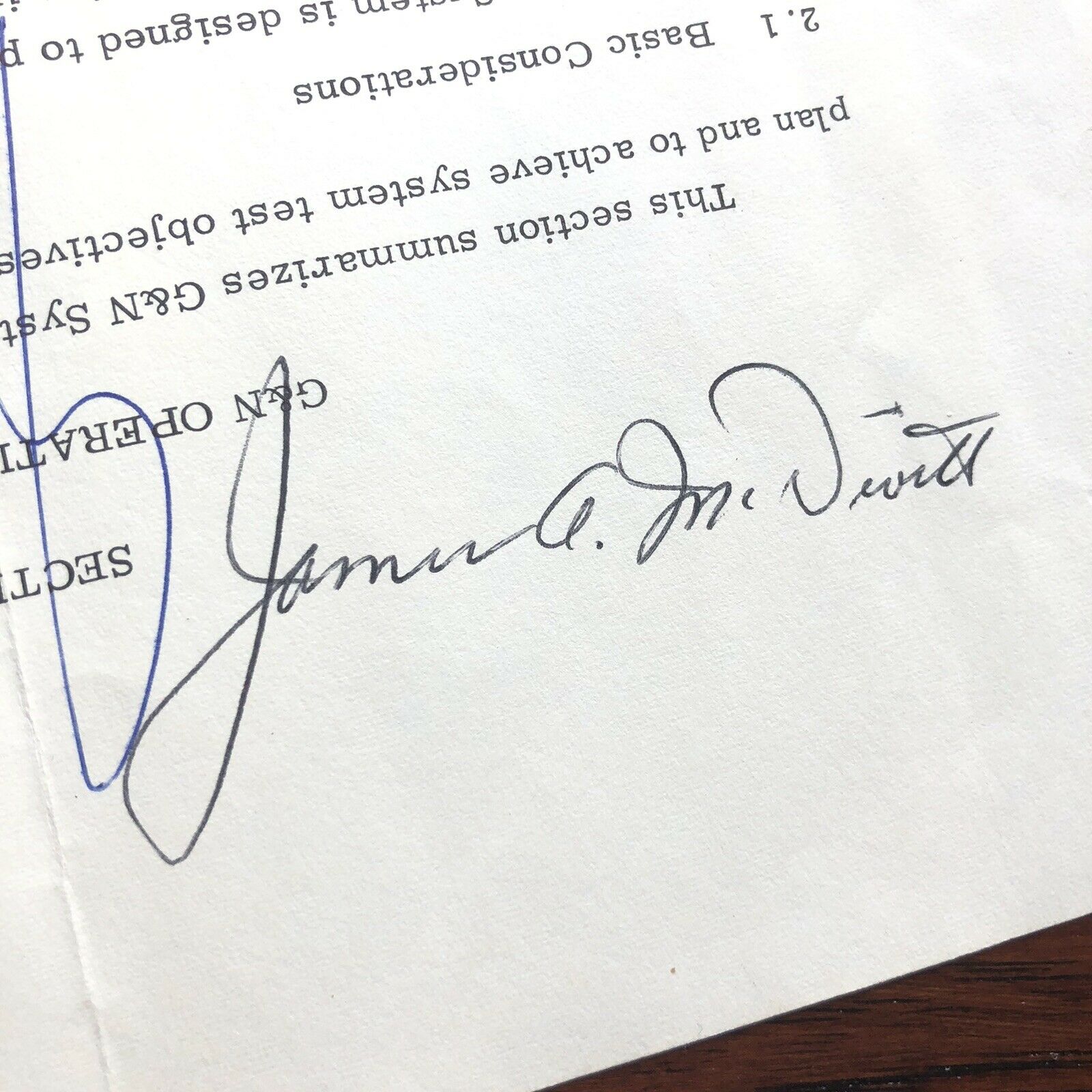 Apollo 1 * JSA * Crew Autograph NASA Document Signed * Roger Chaffee Gus Grissom