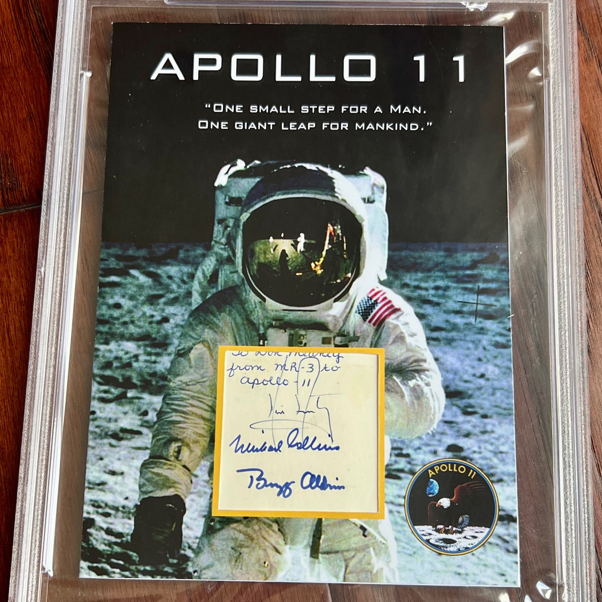APOLLO 11 * PSA * Autograph Vintage 1969 Crew Signed Neil Armstrong Buzz Aldrin