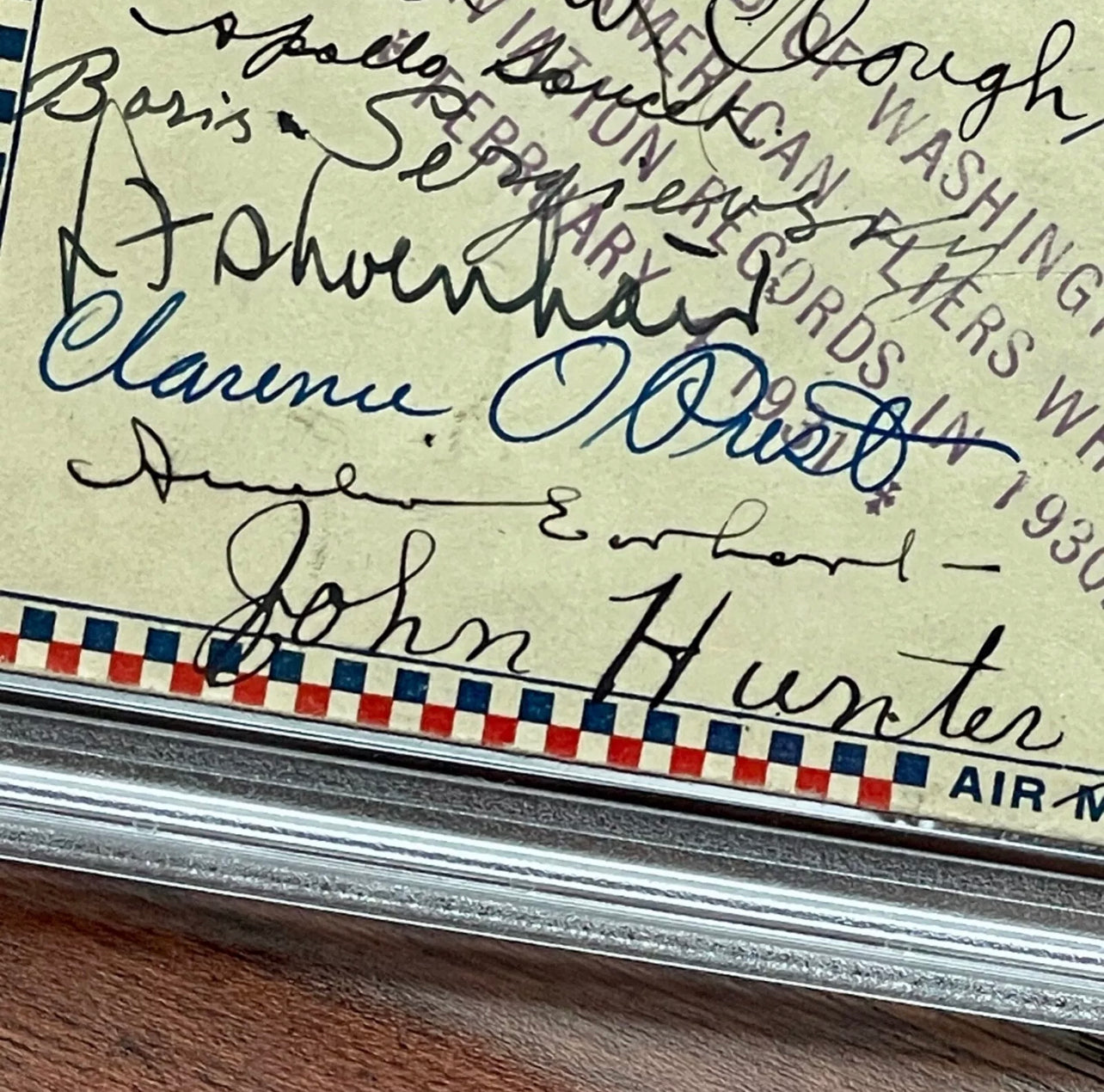 AMELIA EARHART * PSA/DNA * Autograph D.C. AERO CLUB Cover Signed * 1930 Records