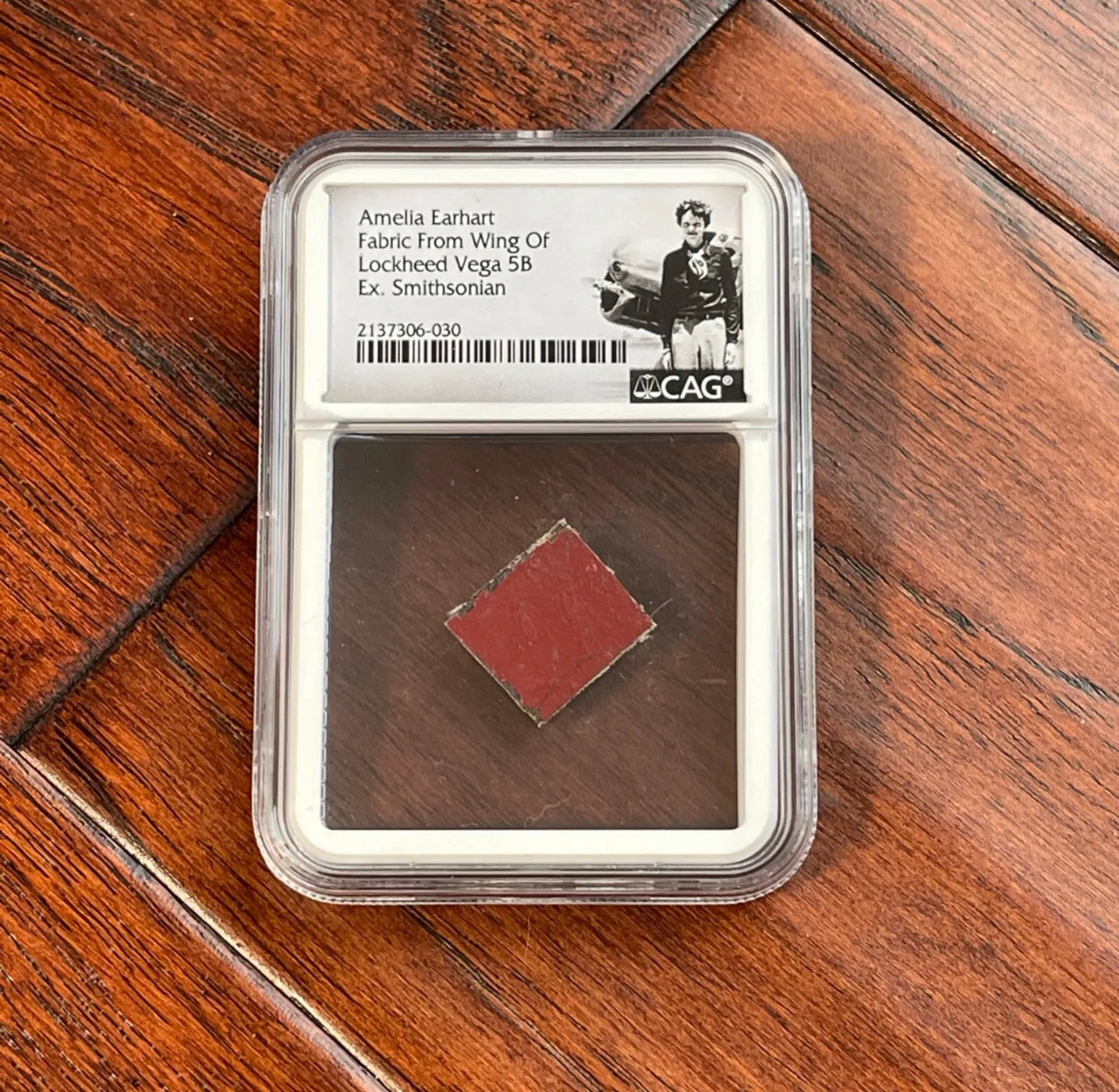 AMELIA EARHART * CAG * Original Flown Vega 5B Fabric * ex: Smithsonian Institute