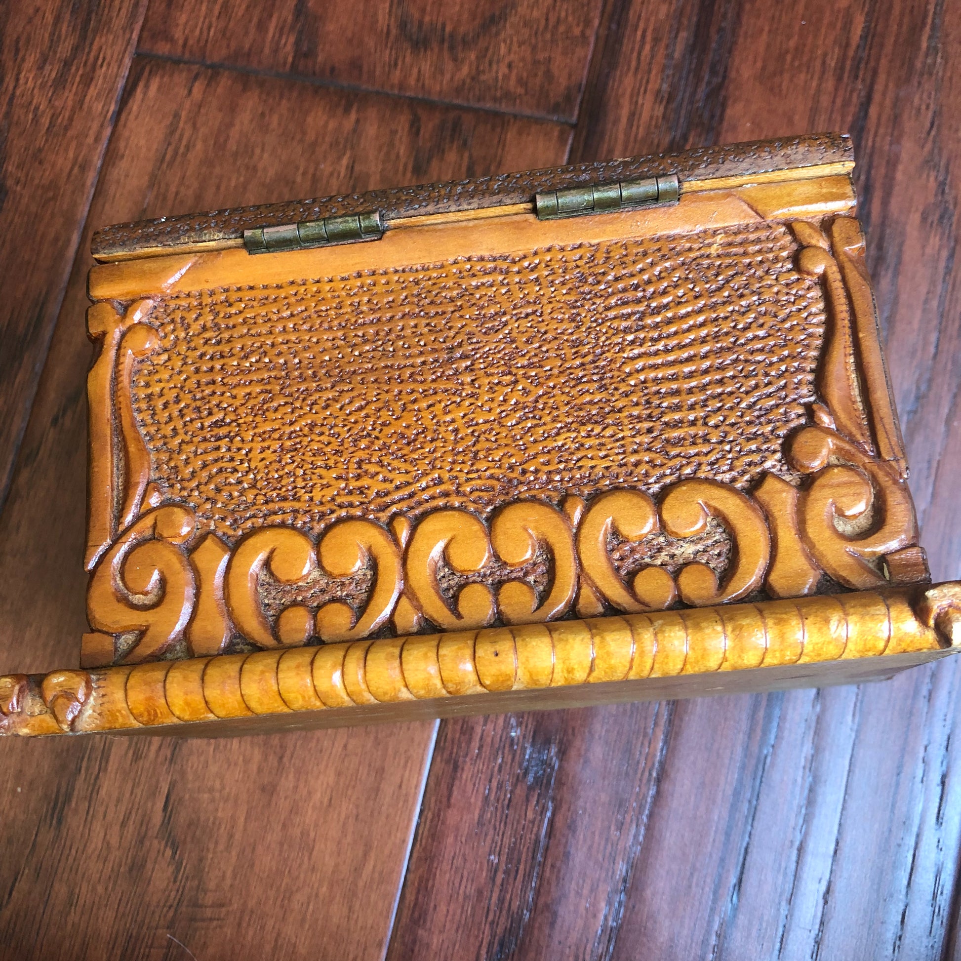 BOSTON CORBETT * Personally Owned and Carved Box * Abraham Lincoln Avenger