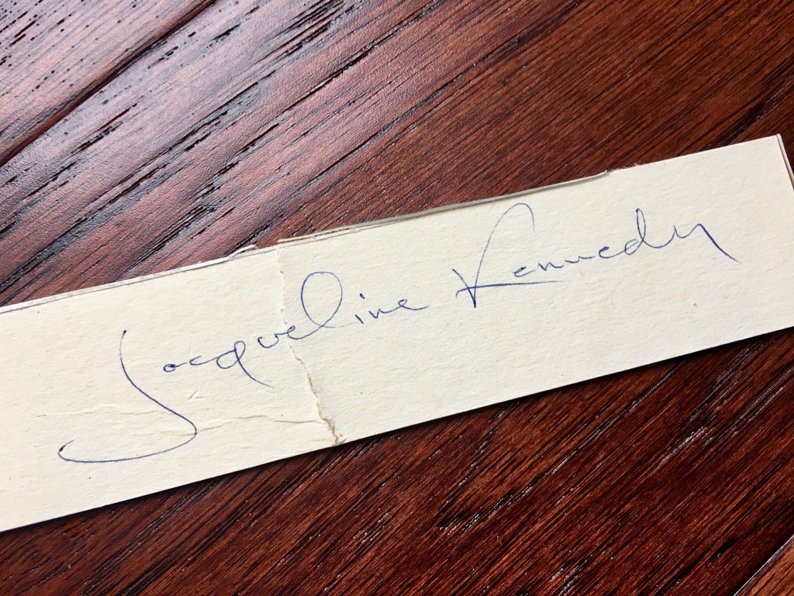 JACQUELINE KENNEDY * AUTOGRAPH Cut Signature * SIGNED as FIRST LADY * COA