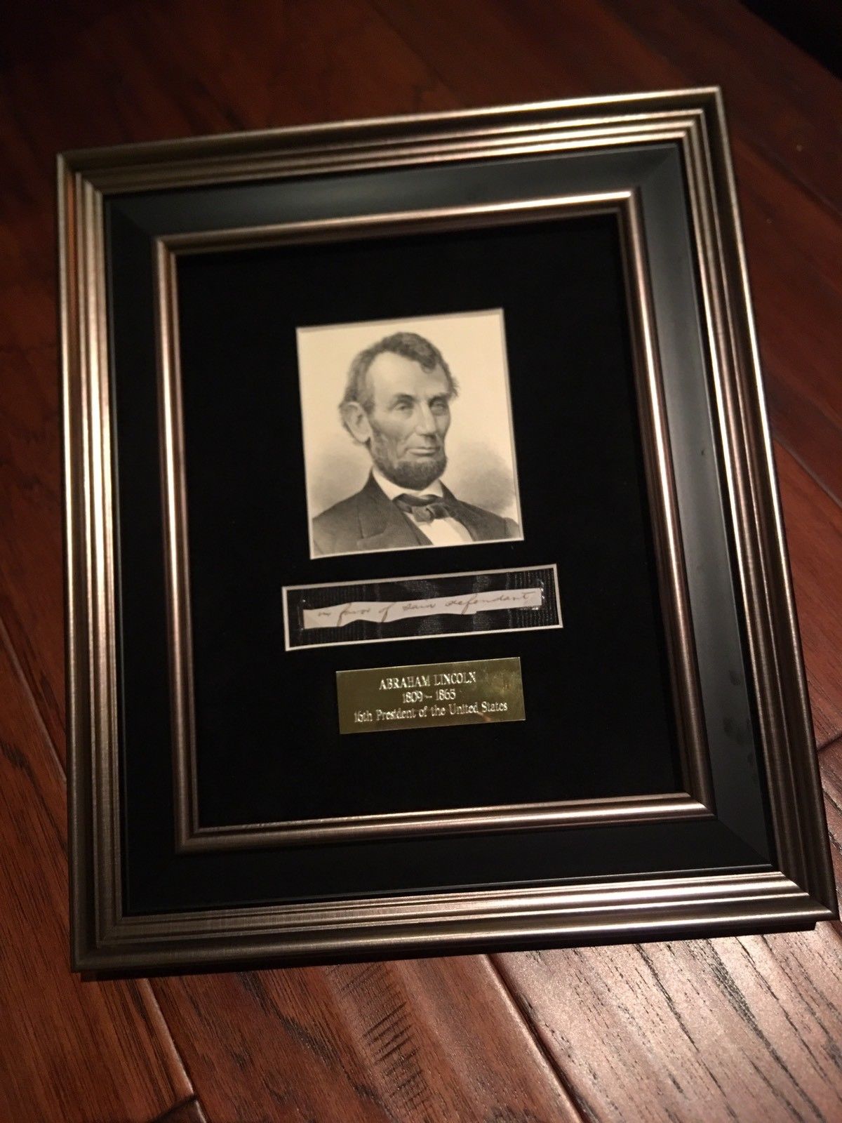 ABRAHAM LINCOLN * PSA/DNA * 5 Handwritten Cut Words * not Autograph or Signed