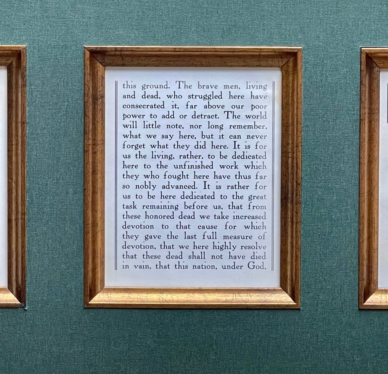 ABRAHAM LINCOLN * PSA * Autograph GETTYSBURG ADDRESS Souvenir Signed Signature