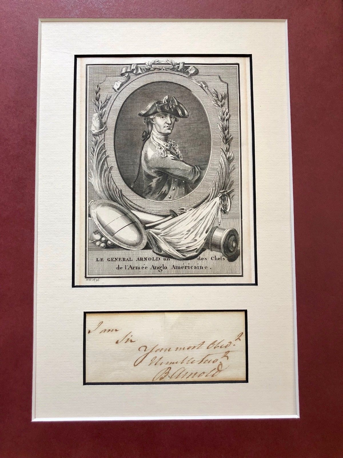 BENEDICT ARNOLD * AUTOGRAPH Note Signed * Revolutionary War TRAITOR * TREASON