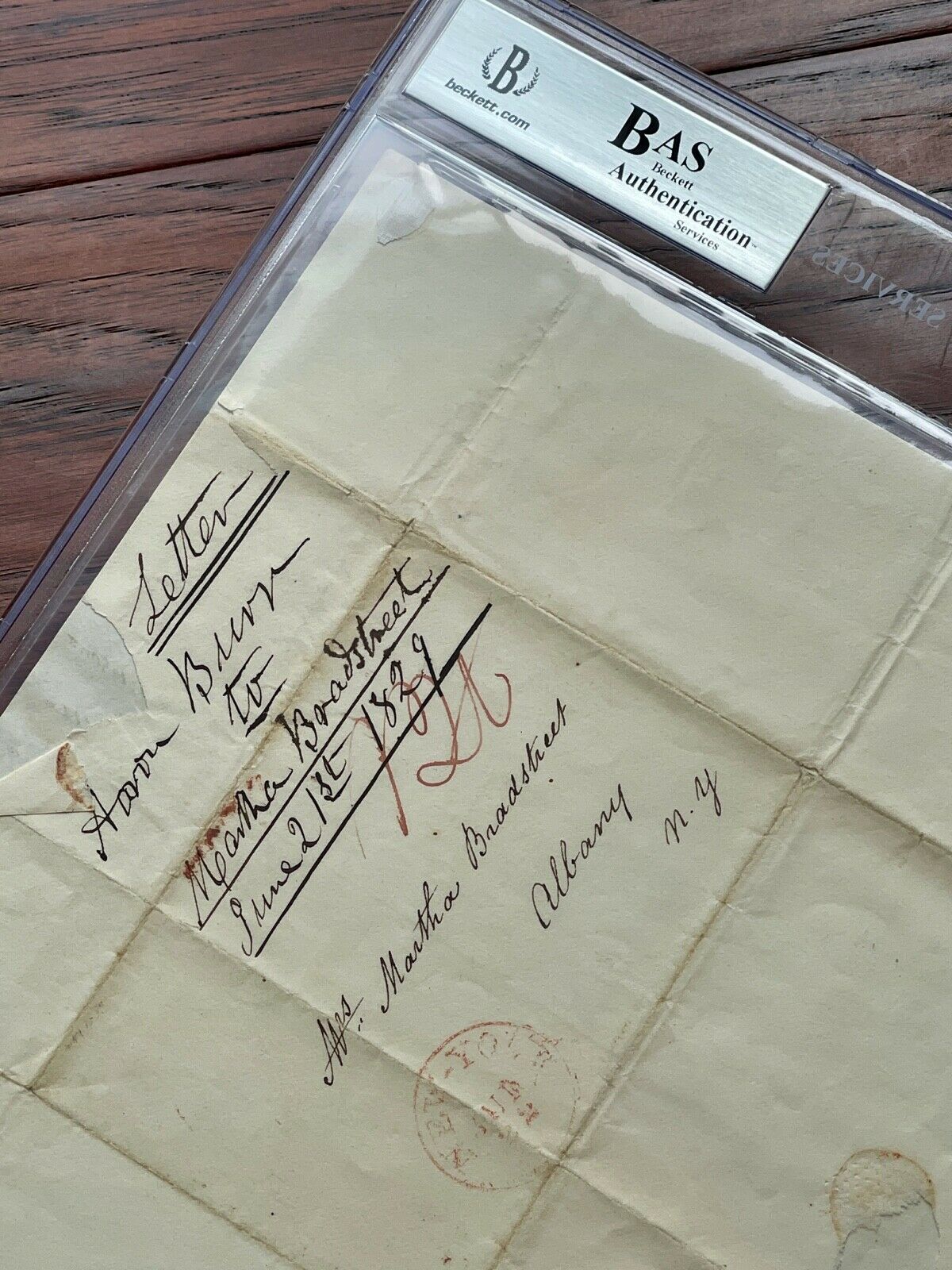 AARON BURR * BAS Beckett * Letter Signed Autograph * Dueled Alexander Hamilton